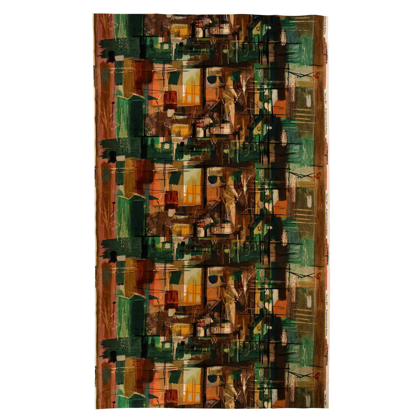 Â§ John Piper C.H. (British 1903-1992) for Arthur: Â§ John Piper C.H. (British 1903-1992) for Arthur Sanderson & Sons Ltd. Stones of Bath, circa 1960 two long lengths of furnishing fabrics, screen printed cotton, printed 'Stones of Bath' on the selv