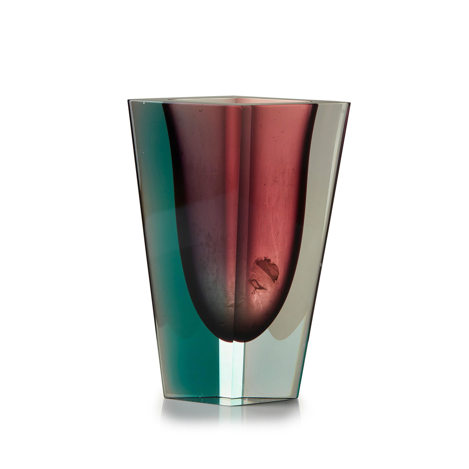 Kaj Franck (Finnish 1911-1989) for NuutajÃ¤rvi 'Prisma': Kaj Franck (Finnish 1911-1989) for NuutajÃ¤rvi 'Prisma' Vase signed 'K. Frank/NuutajÃ¤rvi/Notsjo - 57', glass (19.5cm high (7.5in high))