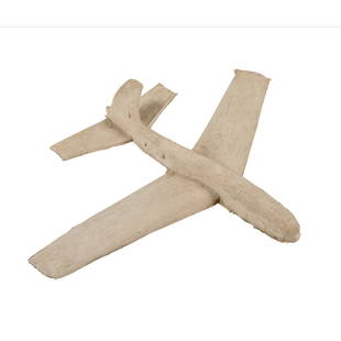 § Bob and Roberta Smith O.B.E. R.A. (British 1963-): § Bob and Roberta Smith O.B.E. R.A. (British 1963-) Airliner, circa 1980 cast rubber (5cm high x 45cm long x 58cm across (2in high, 17.75in long, 22.75in across)) Footnote: Provenance: Purchased di