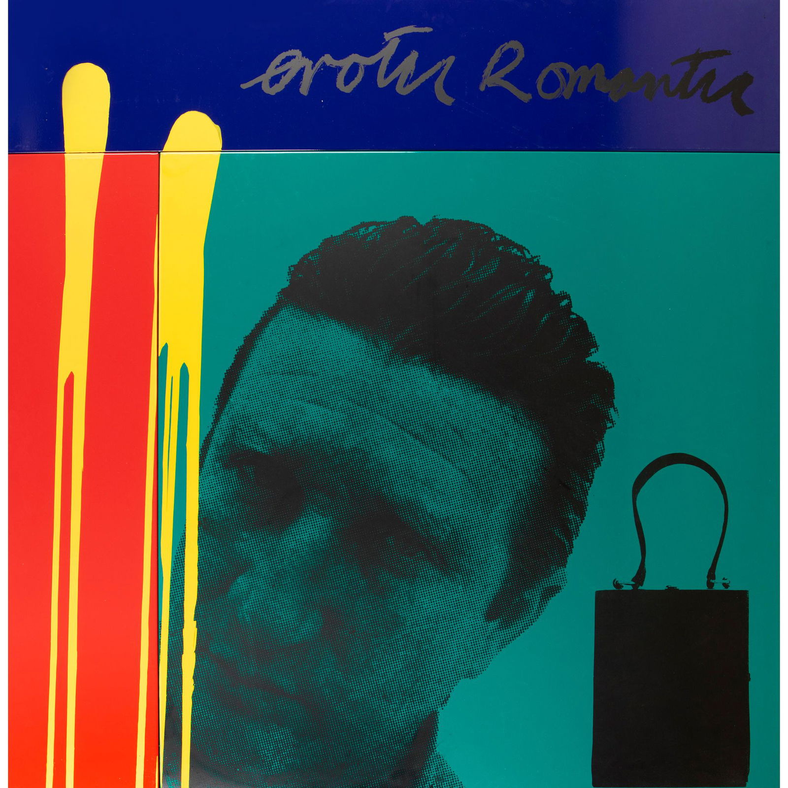 Â§ Bruce McLean (British 1944-) Outback Artifacts - Oh: Â§ Bruce McLean (British 1944-) Outback Artifacts - Oh Yeah No Chance, 1991 signed (to edge), enamel pigment and screenprint on steel panels (140cm x 140cm (55in x 55in))