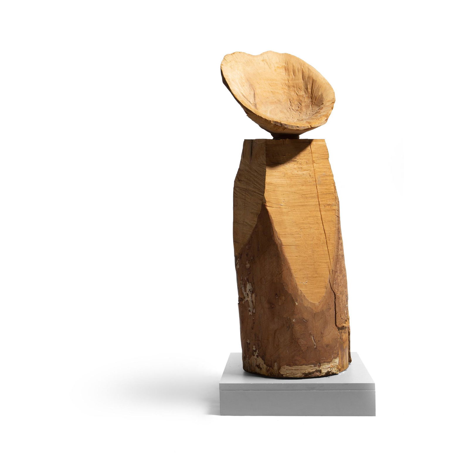 Â§ David Nash O.B.E. R.A. (British 1945-) Birch Bowl,: Â§ David Nash O.B.E. R.A. (British 1945-) Birch Bowl, 1993 signed and dated 'David Nash / Otoineppu 93', birch (122cm high (48in high)) Footnote: Provenance: Annely Juda Fine Art, London; Christie's