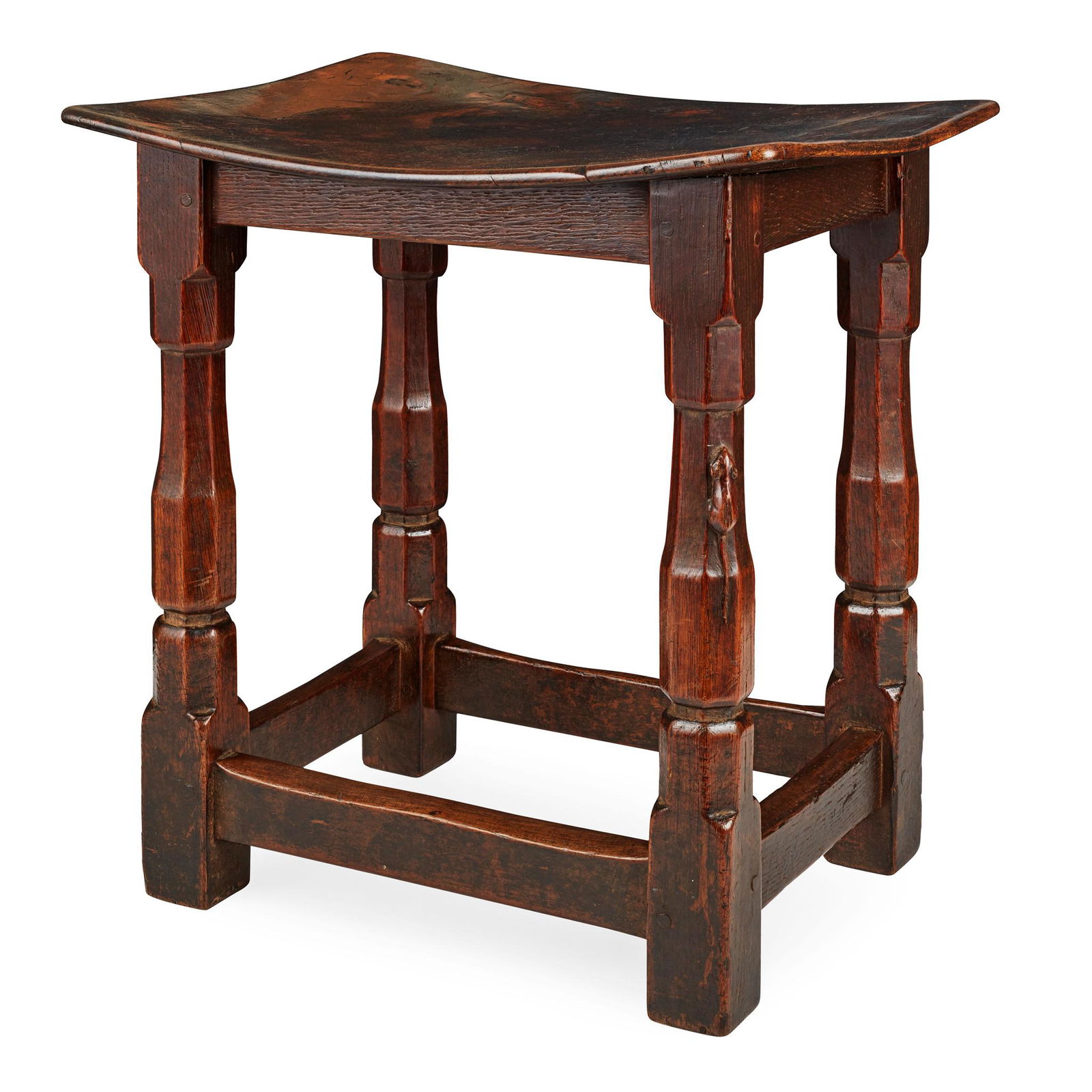 ROBERT 'MOUSEMAN' THOMPSON (1876-1955) EARLY OAK STOOL, (1 of 1)