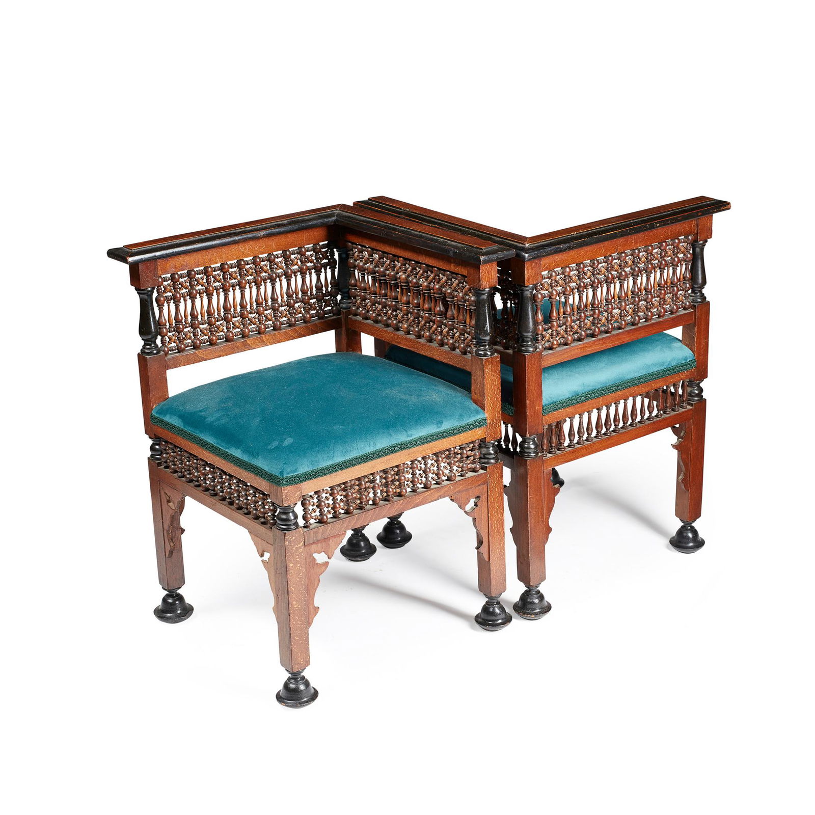 MANNER OF LIBERTY & CO., LONDON PAIR OF ANGLO-MORESQUE (1 of 3)