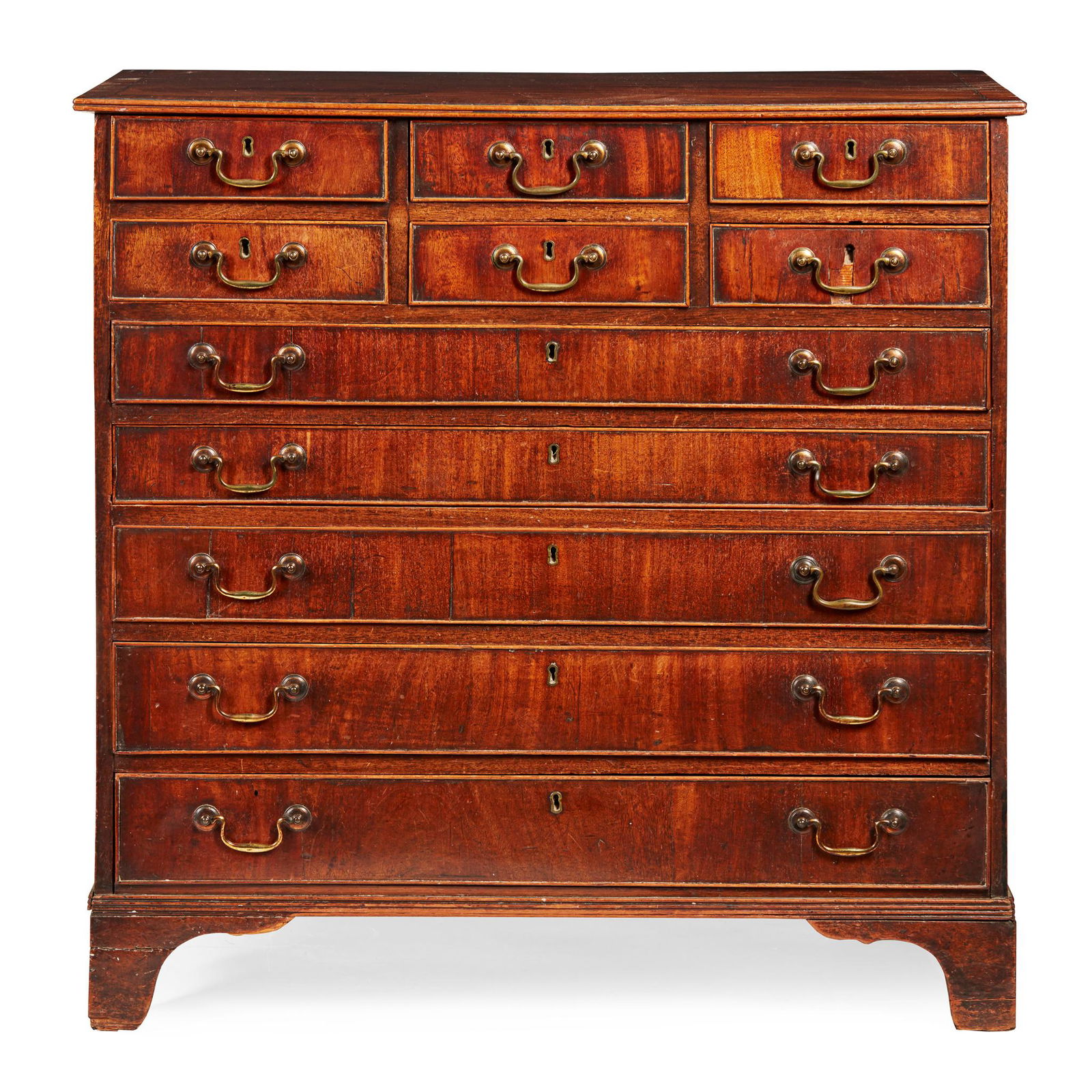 UNUSUAL GEORGE III MAHOGANY MAP OR PLAN CHEST OF (1 of 2)