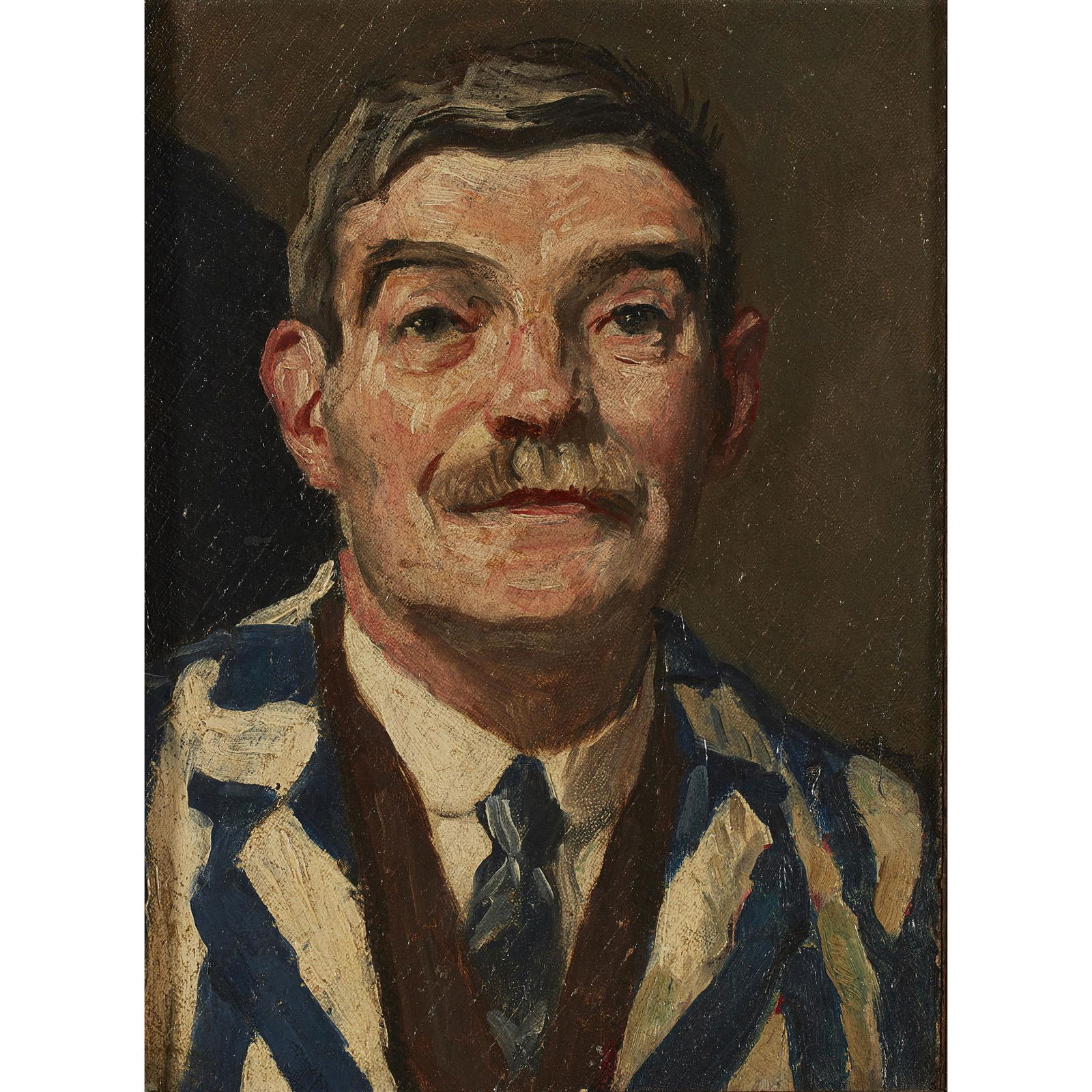 WILLIAM STRANG R.A., R.P.E. (SCOTTISH 1859-1921): Oil on canvas laid on board (Dimensions: 20cm x 14.5cm (8in x 5.75in))(20cm x 14.5cm (8in x 5.75in))