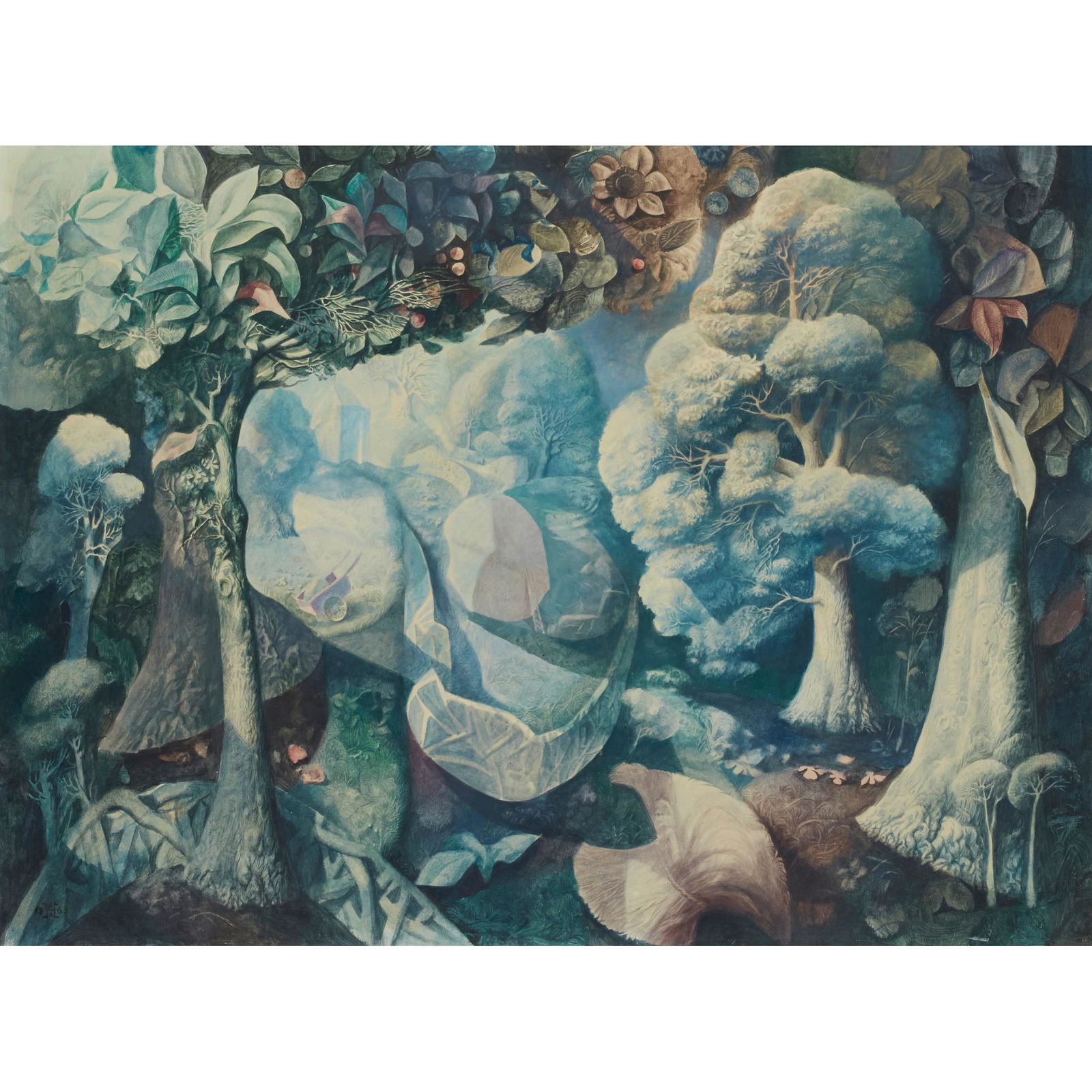 HAROLD HITCHCOCK (BRITISH b.1914-d.2009) WOODLAND (1 of 3)