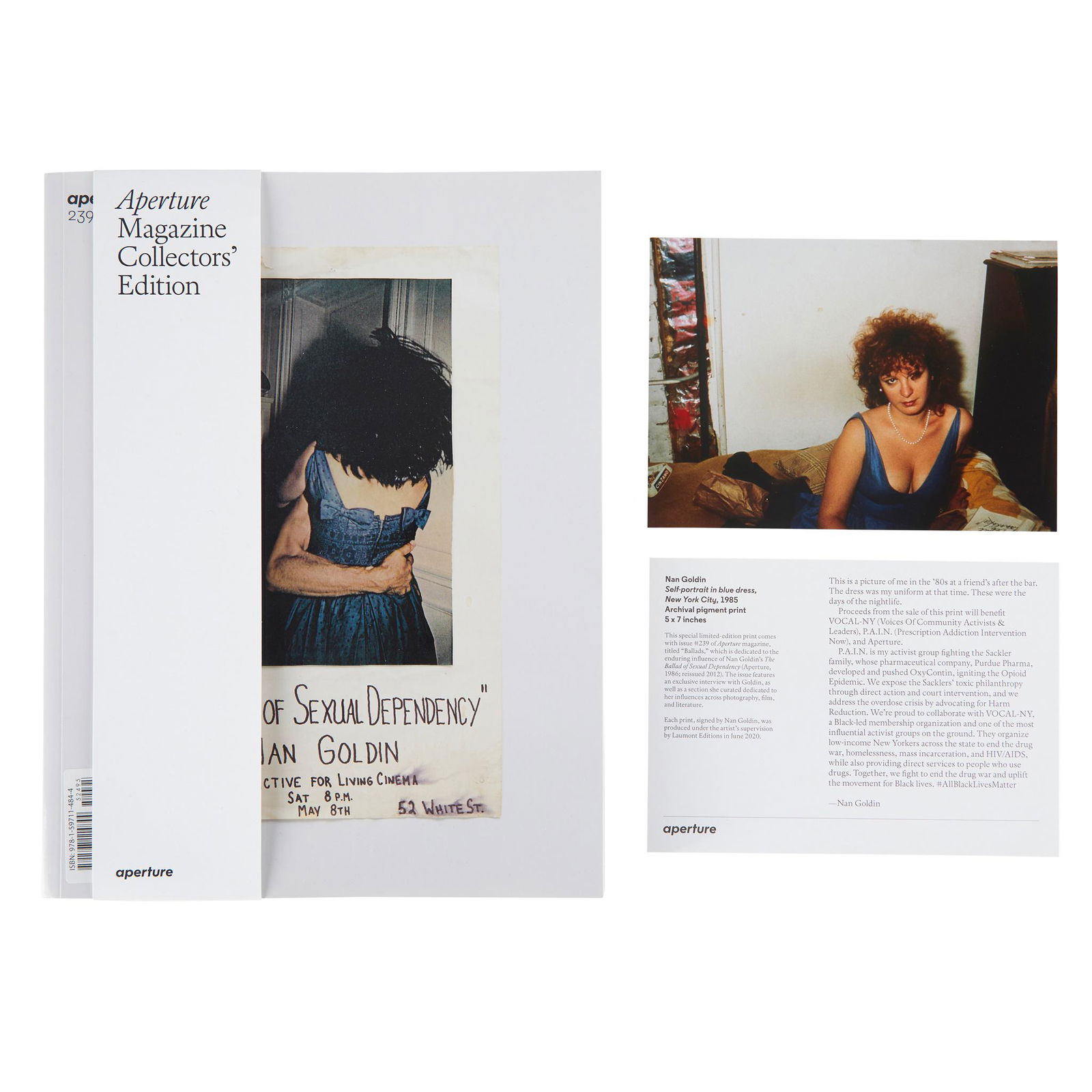 NAN GOLDIN (AMERICAN B.1953) SELF-PORTRAIT IN BLUE (1 of 3)