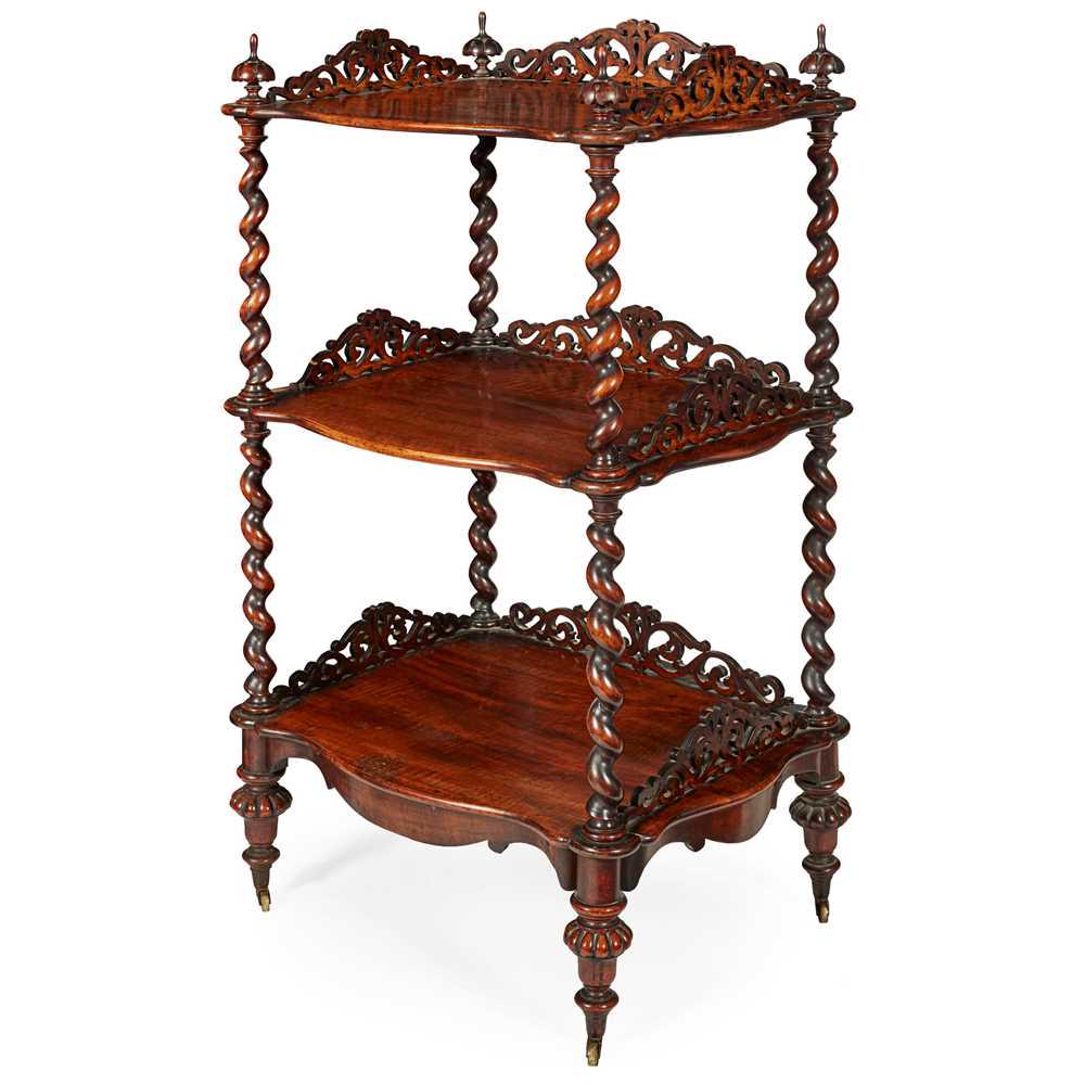 WILLIAM IV WALNUT WHATNOT 19TH CENTURY (1 of 1)