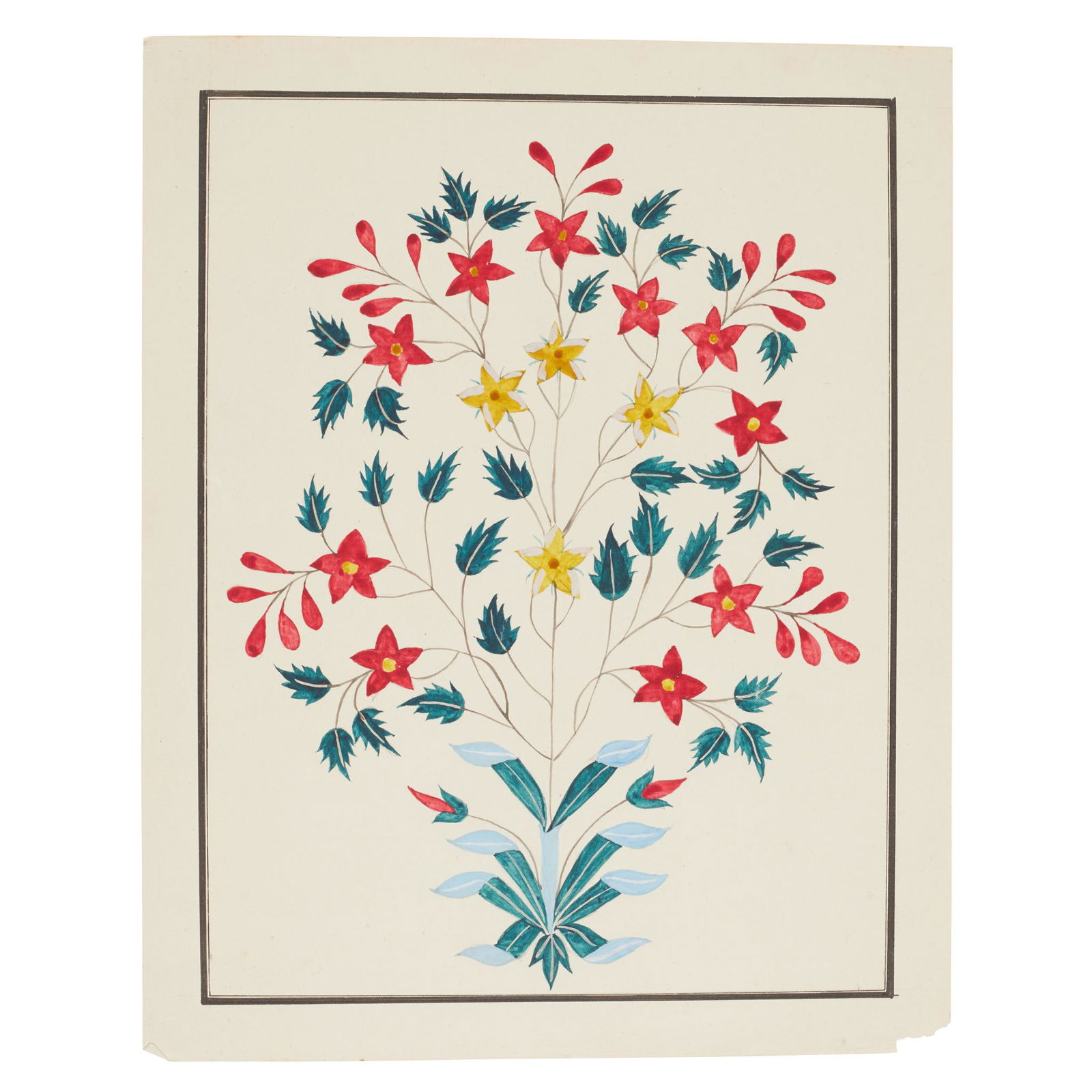 Late Indian Company School Watercolours 11 miniatures (1 of 12)