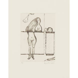 Â§ LOUISE BOURGEOIS (FRENCH/AMERICAN 1911-2010): Â§ LOUISE BOURGEOIS (FRENCH/AMERICAN 1911-2010) DISMEMBERMENT - 1994 Drypoint and roulette, 9/44, signed and numbered in pencil to margin(the sheet 52cm x 37.5cm (20.5in x 14.75in))Footnote: Provena