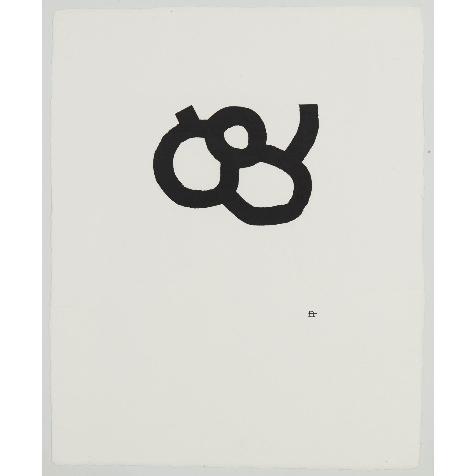 Â§ EDUARDO CHILLIDA (SPANISH/BASQUE 1924-2002) LOREA -: Â§ EDUARDO CHILLIDA (SPANISH/BASQUE 1924-2002) LOREA - 1988 Screenprint with relief, signed with monogram in plate(the sheet 46.5cm x 37cm (18.25in x 14.5in))Footnote: Provenance: Private collection