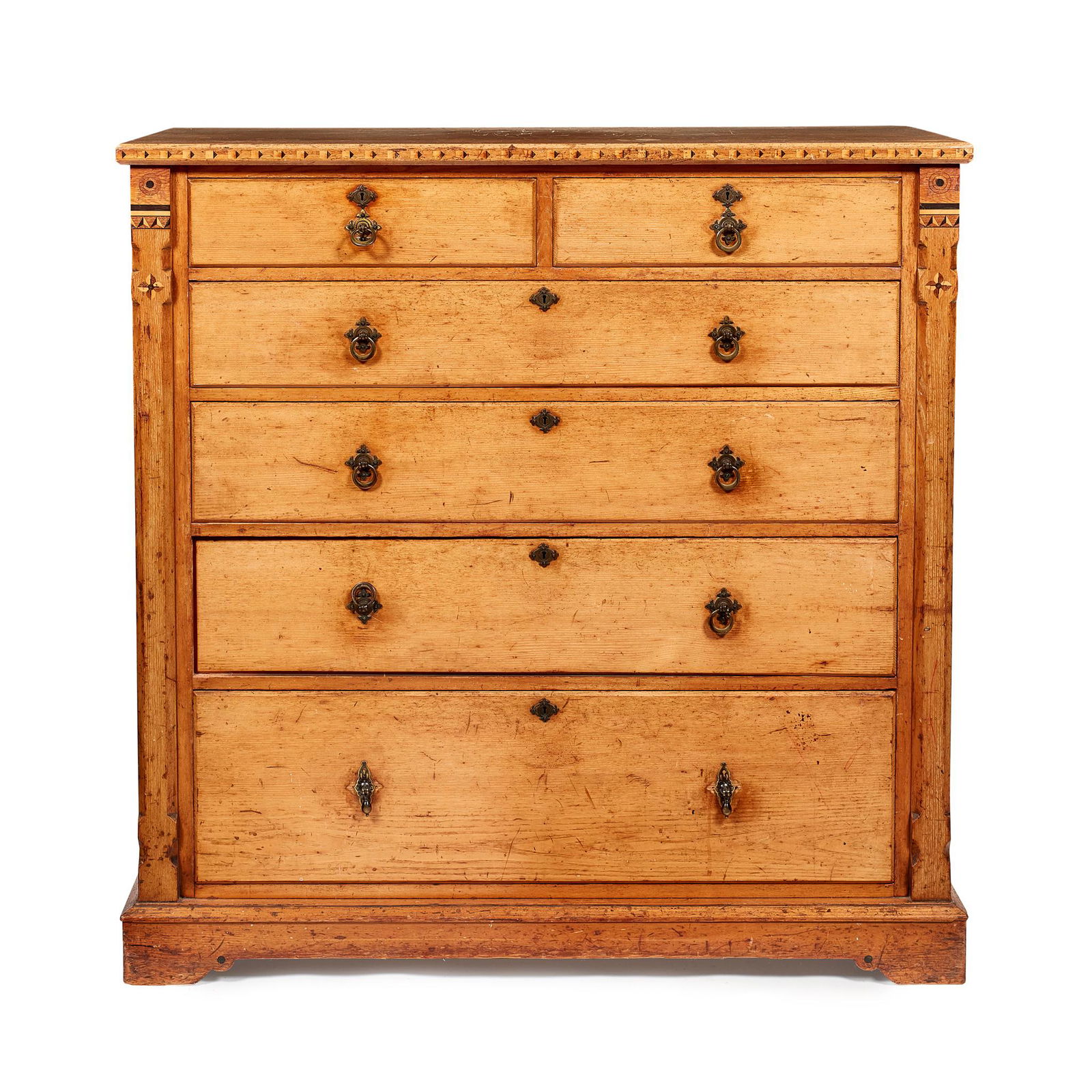 MANNER OF CHARLES BEVAN GOTHIC REVIVAL CHEST OF (1 of 1)