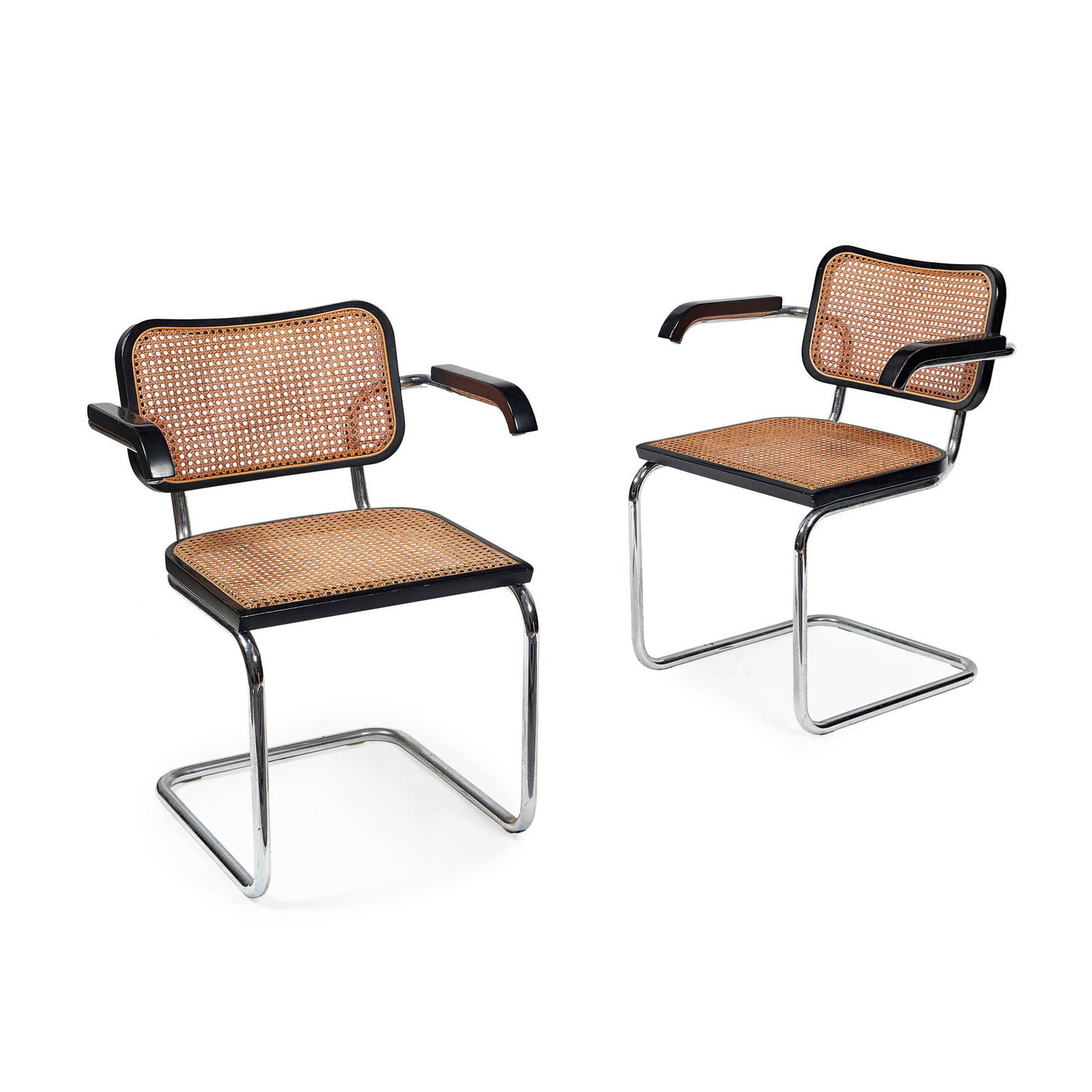 AFTER MARCEL BREUER SET OF SIX CESCA B32 DINING CHAIRS, (1 of 2)
