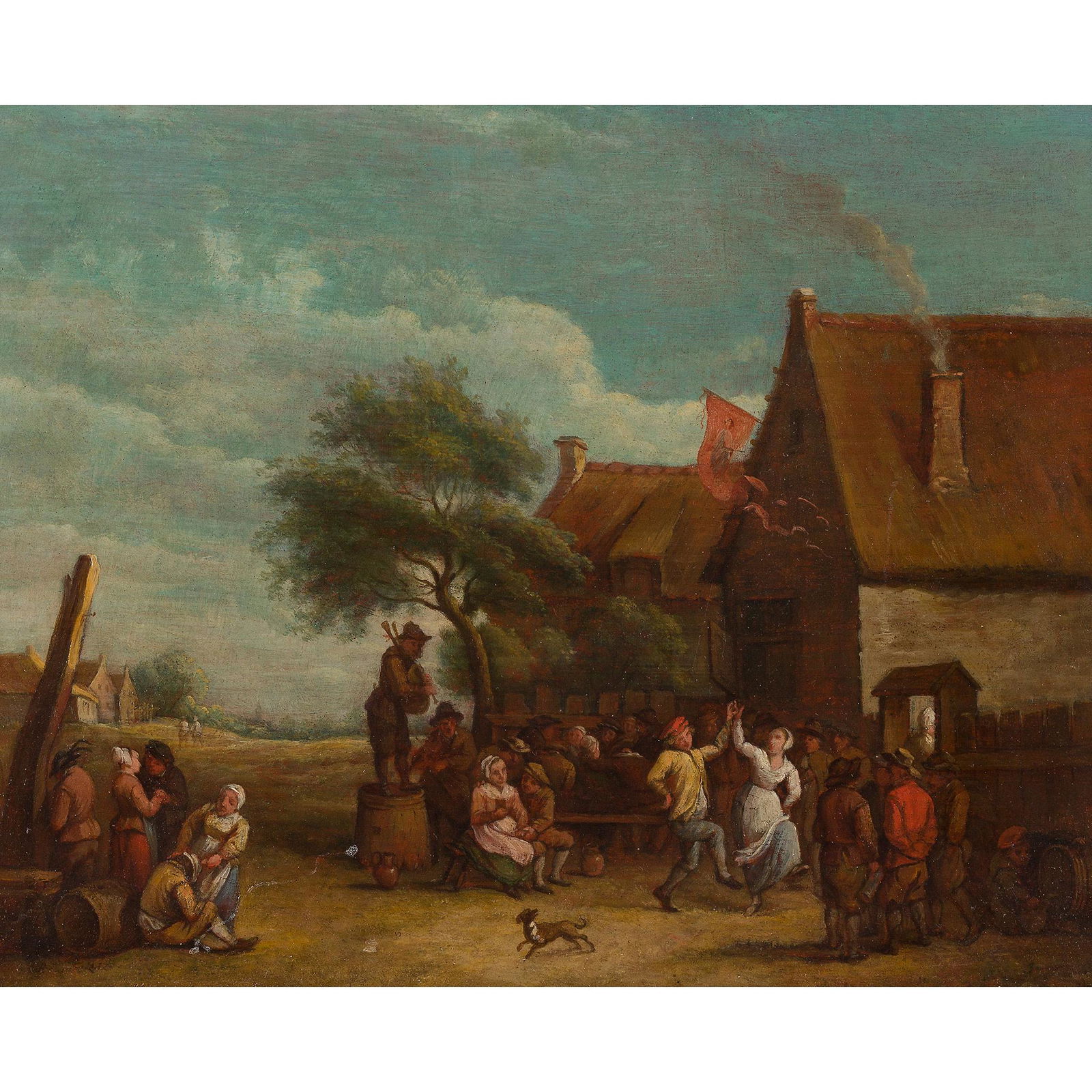 MANNER OF DAVID TENIERS A VILLAGE DANCE (1 of 3)