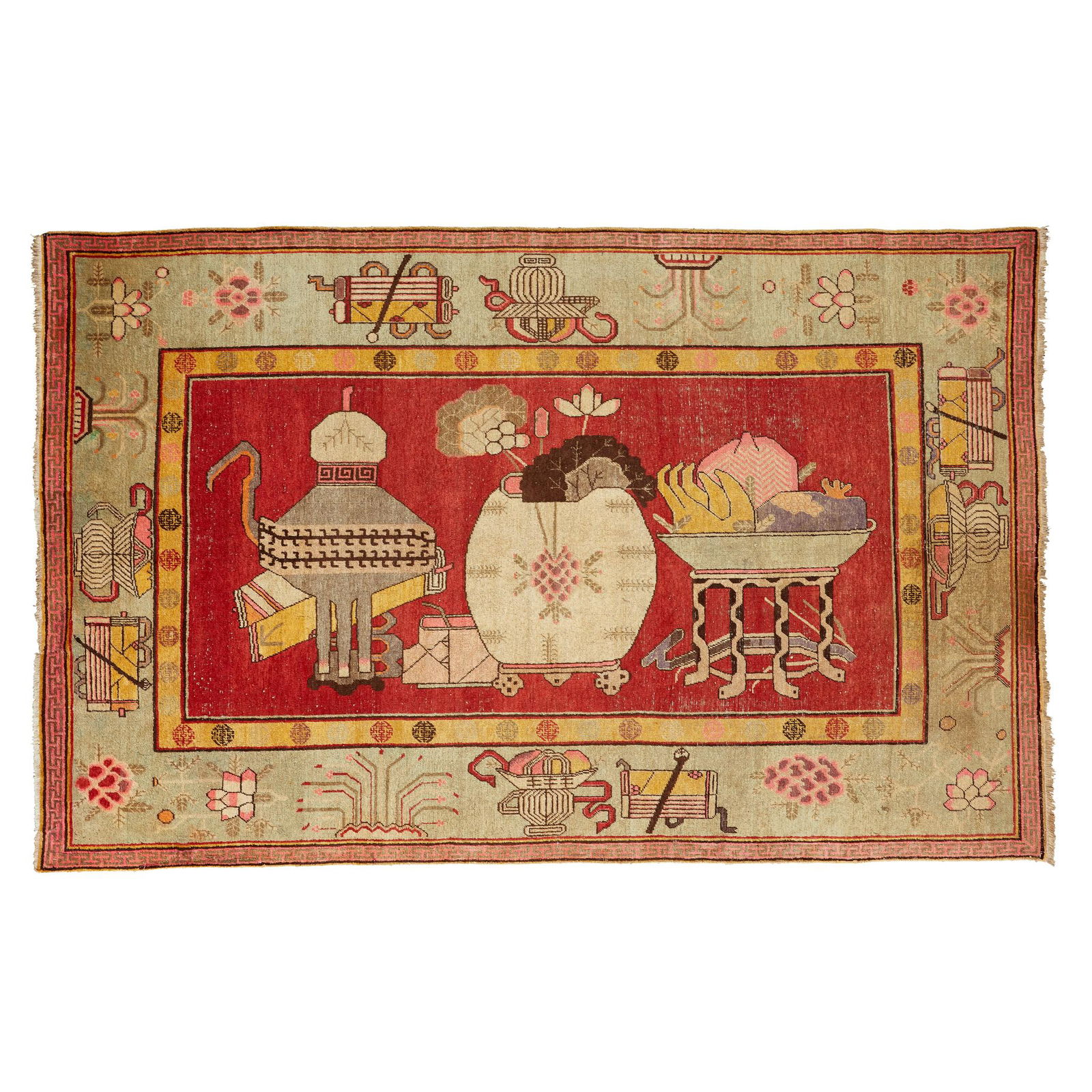 KHOTAN CARPET EAST TURKESTAN, LATE 19TH/EARLY 20TH (1 of 1)