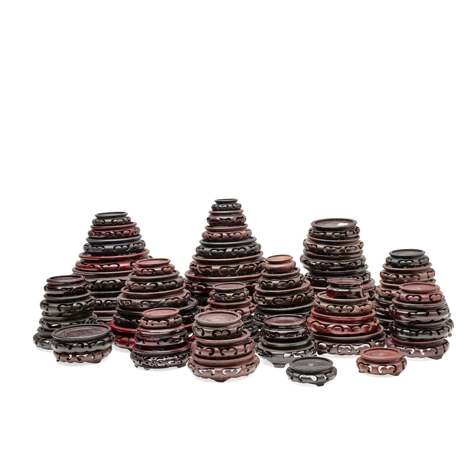 LARGE COLLECTION OF WOODEN STANDS (1 of 1)