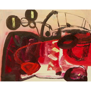 § MAURICE COCKRILL R.A., F.B.A. (BRITISH 1936-2013): § MAURICE COCKRILL R.A., F.B.A. (BRITISH 1936-2013) STUDY FOR PATHOLOGY #1, 2004 Signed and inscribed with title and dated verso, oil on canvas(39cm x 50cm (15.25in x 19.75in))Footnote: Note: Cockr