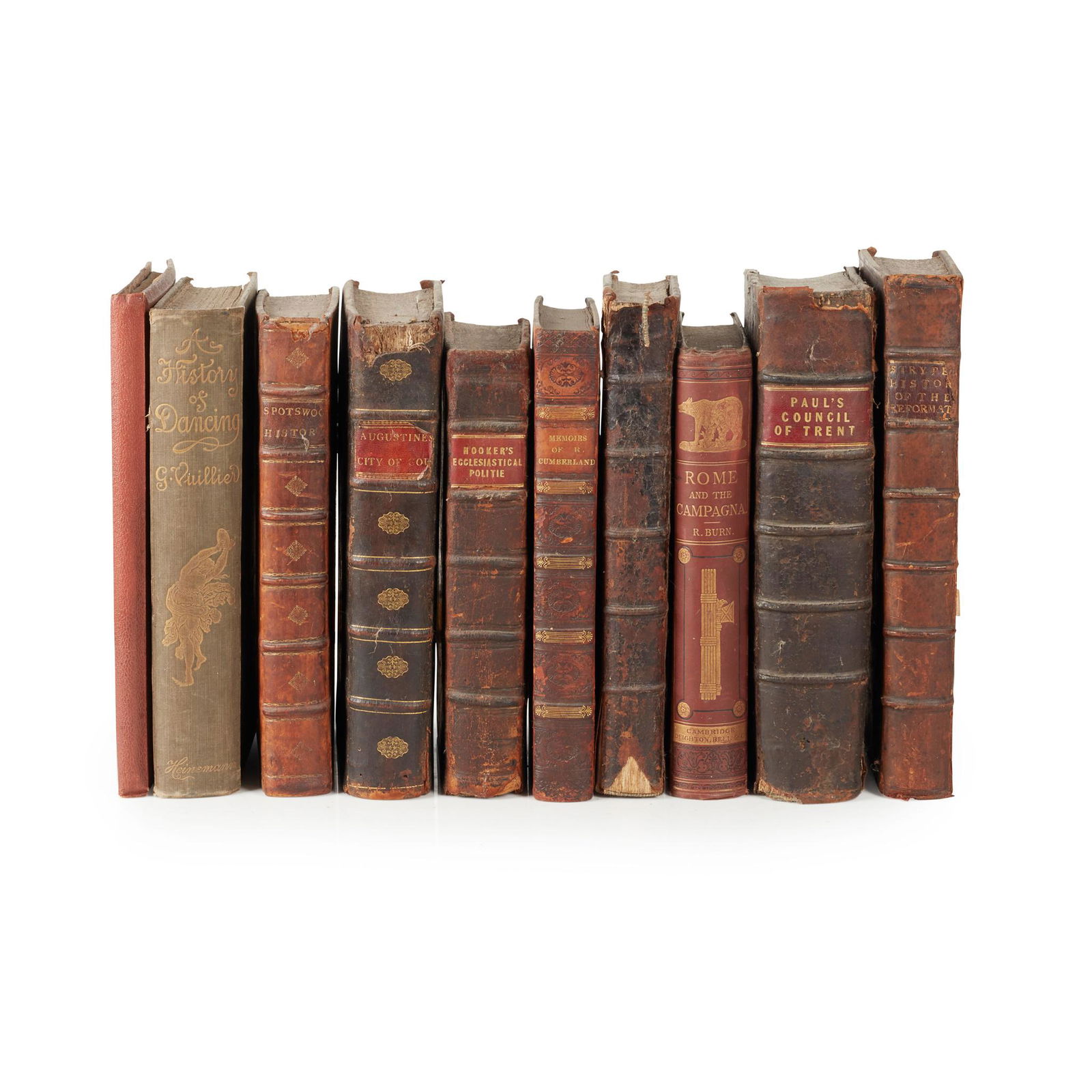 Folio and quarto volumes a collection of ten, (0318) on Oct 06, 2021