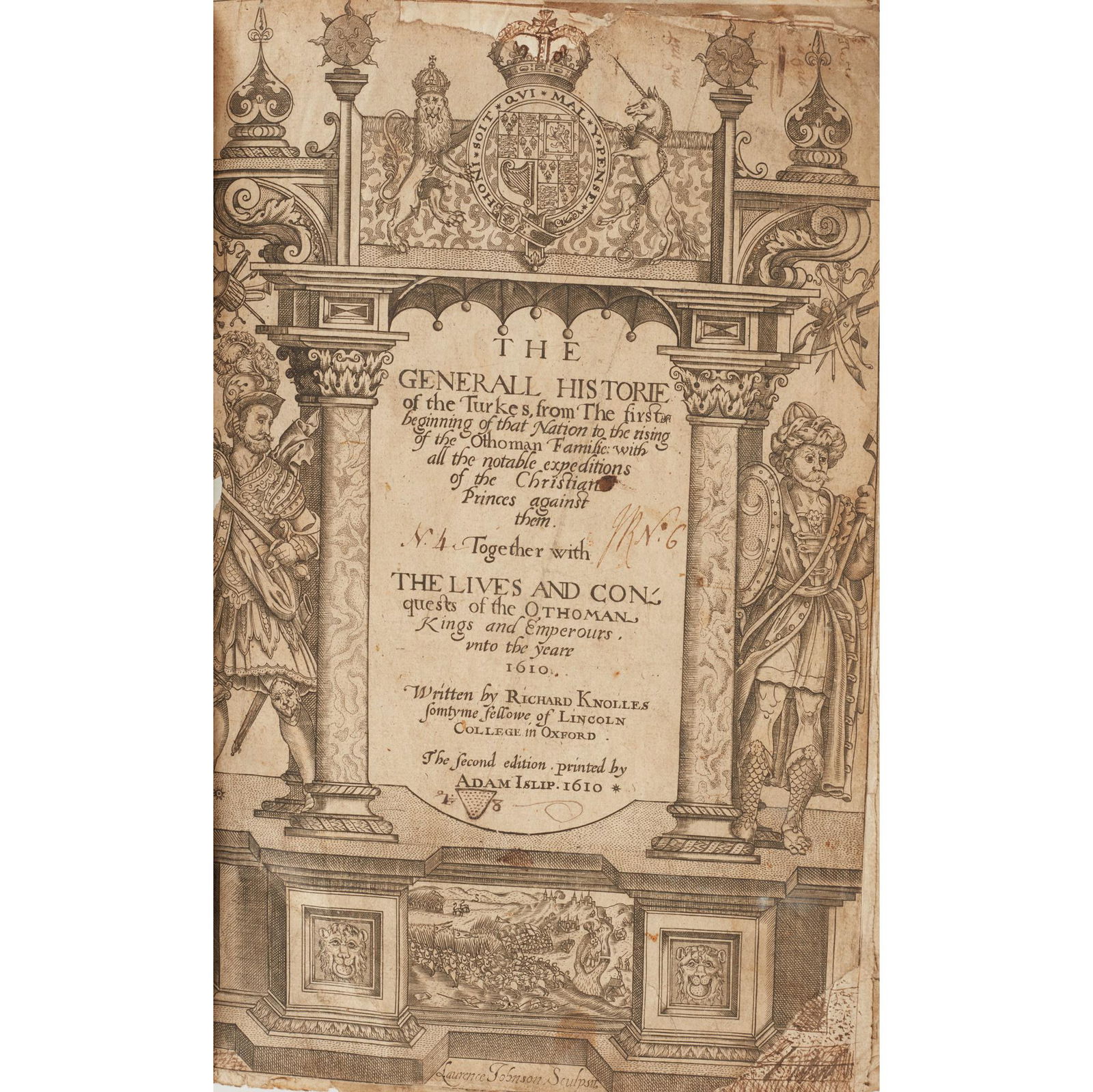 Knolles, Richard The Generall Historie of the Turkes (1 of 1)