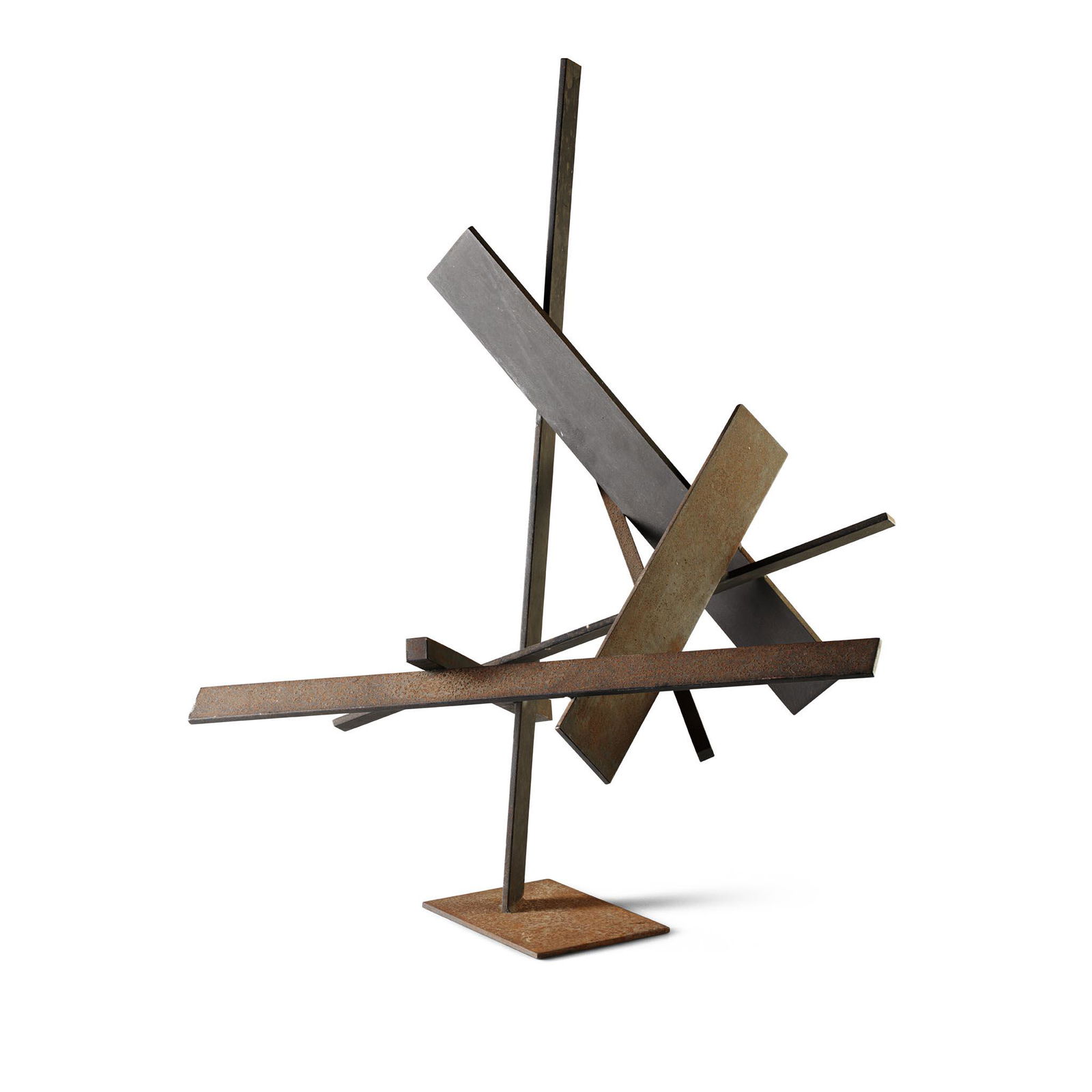 Â§ BRIAN WALL (BRITISH/AMERICAN 1931-) UNTITLED, CIRCA: Â§ BRIAN WALL (BRITISH/AMERICAN 1931-) UNTITLED, CIRCA 1959 iron and black paint (42.5cm x 51cm x 39cm (16.75in x 20in x 15.3in)) Provenance: In Barns-Graham's notes about her collection, she states