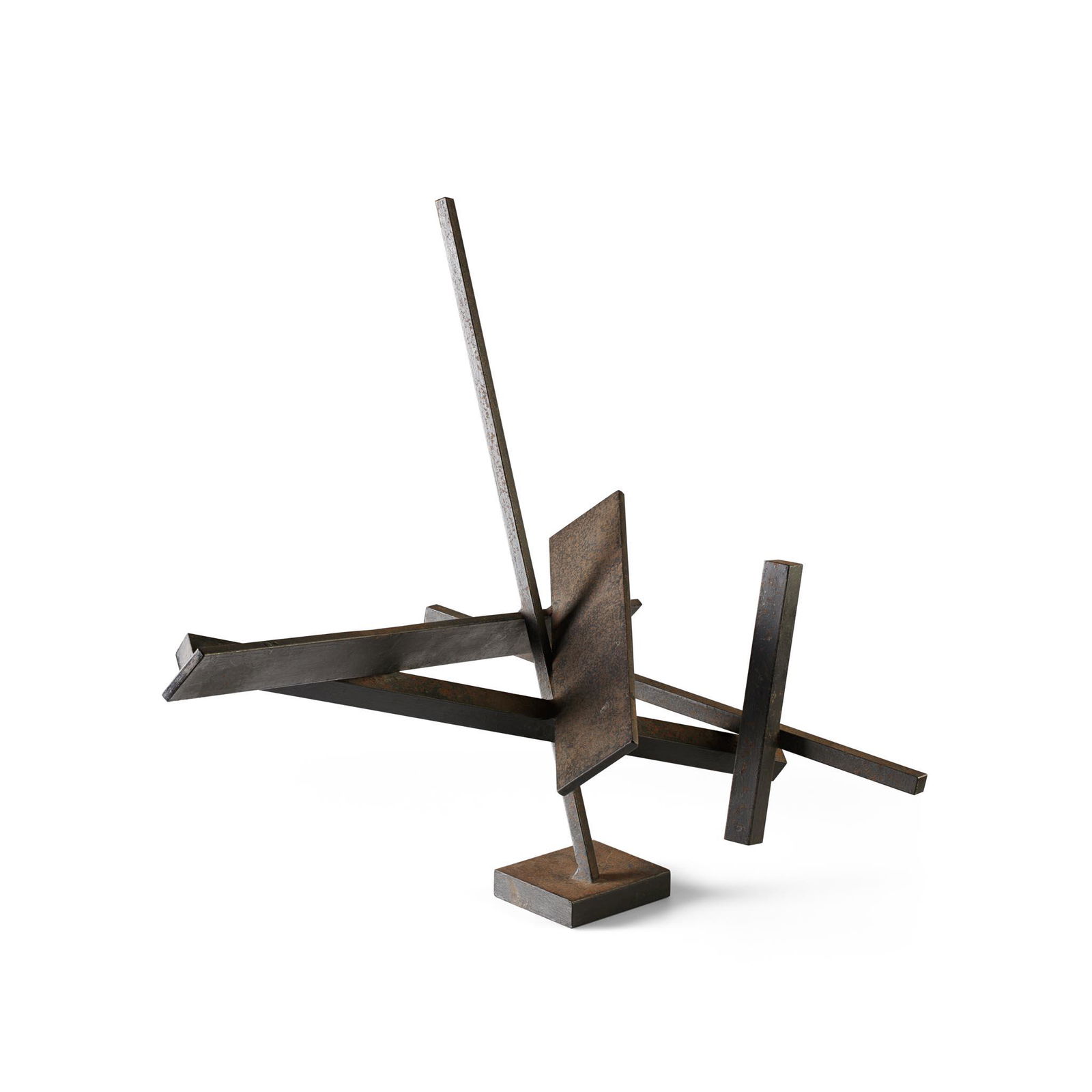 Â§ BRIAN WALL (BRITISH/AMERICAN 1931-) UNTITLED, CIRCA: Â§ BRIAN WALL (BRITISH/AMERICAN 1931-) UNTITLED, CIRCA 1959 iron and black paint (72cm x 53cm x 56cm (28.3in x 20.9in x 22in)) Provenance: In Barns-Graham's notes about her collection, she states sh