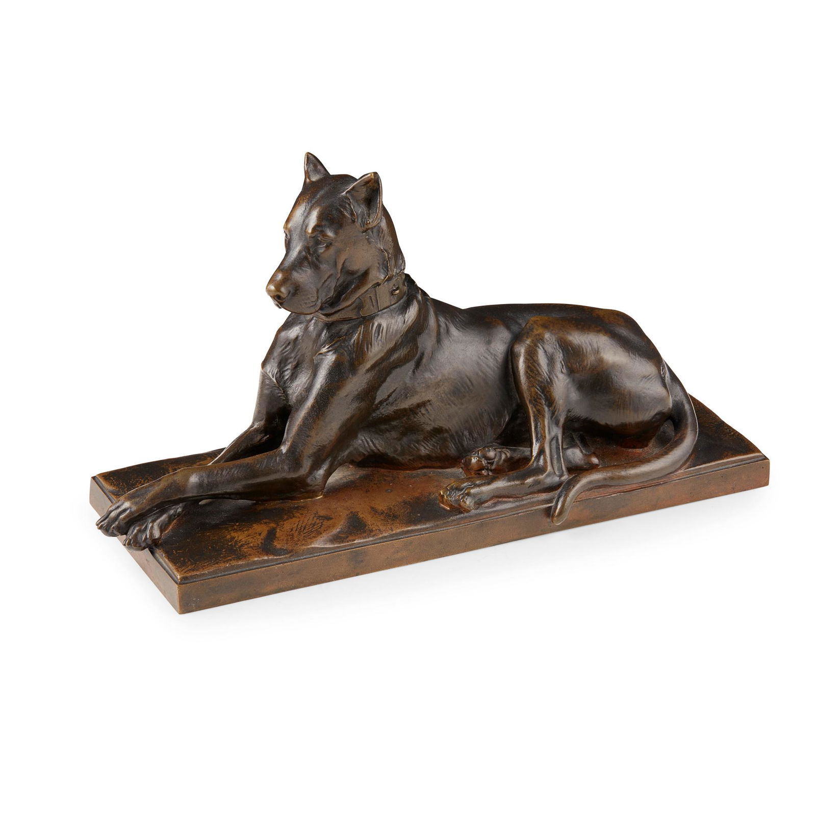 GEORG GARDET (1863-1939) FIGURE OF A GREAT DANE (1 of 2)