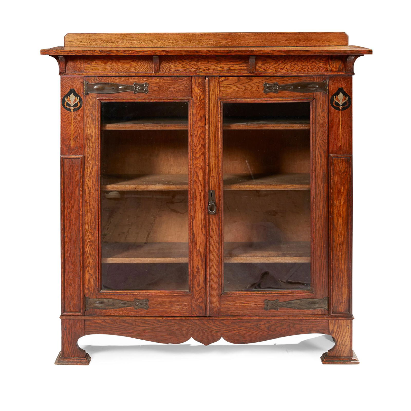 ENGLISH ART NOUVEAU BOOKCASE, CIRCA 1910 (1 of 2)