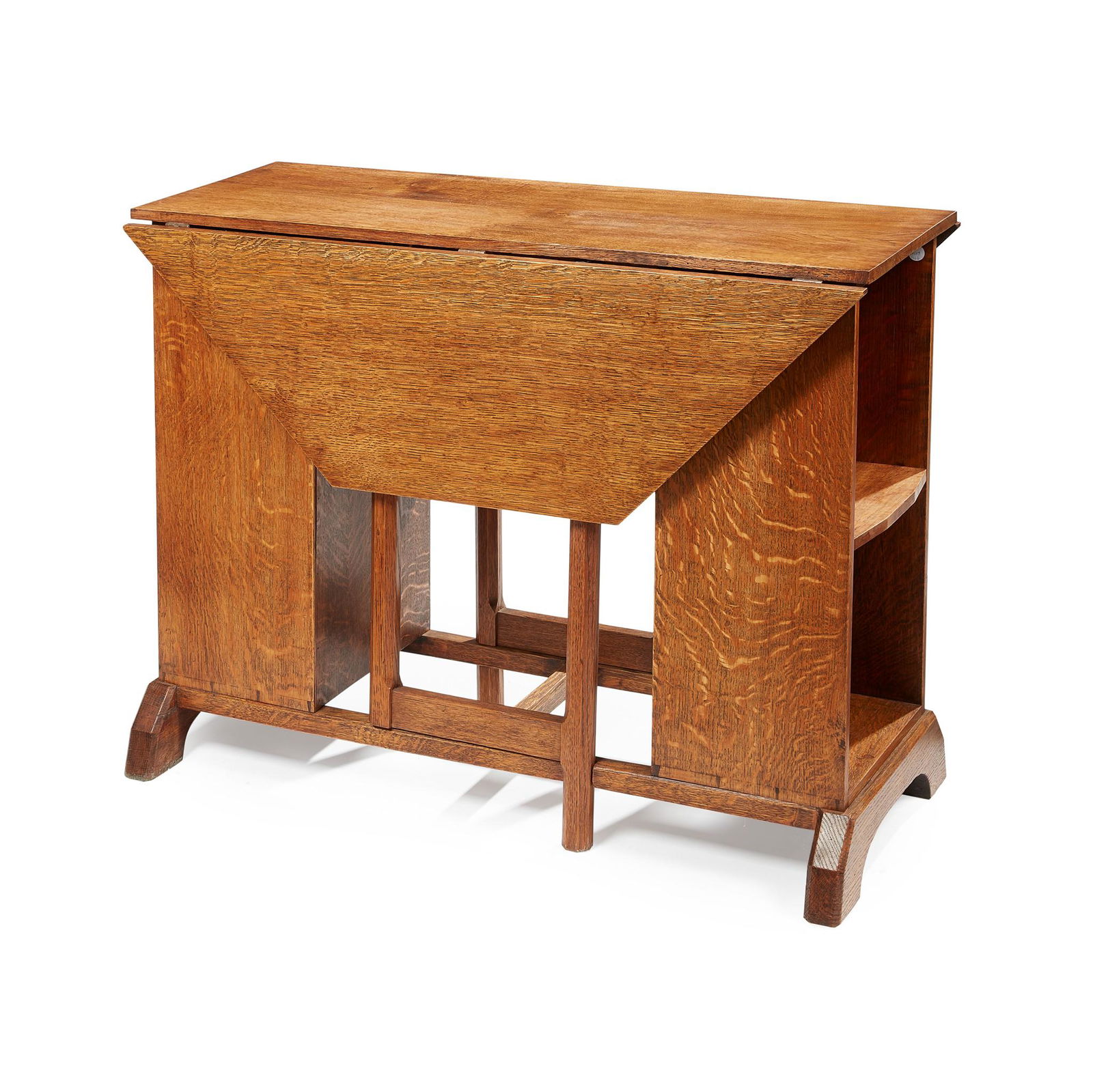 COTSWOLD SCHOOL ARTS & CRAFTS DROPLEAF TABLE, CIRCA (0569) on Oct 21