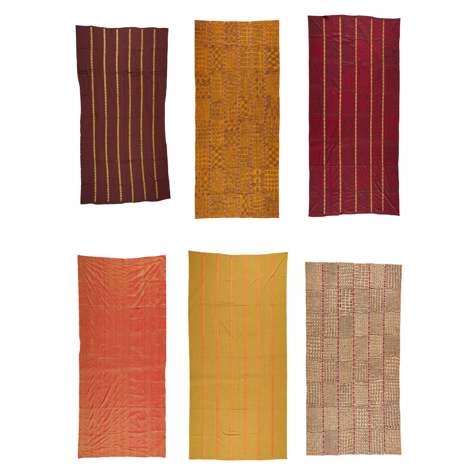 GROUP OF ADINKRA CLOTHS GHANA (1 of 8)