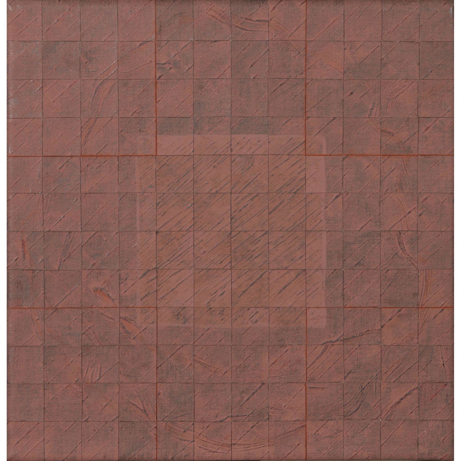 § REBECCA SALTER P.R.A. (BRITISH 1955-) K70, 1996: Signed and dated verso, acrylic on canvas (Dimensions: 25.5cm x 30.5cm (10in x 12in), and a further work by the artist, 'H55' (2))(25.5cm x 30.5cm (10in x 12in), and a further work by the artist, 'H55