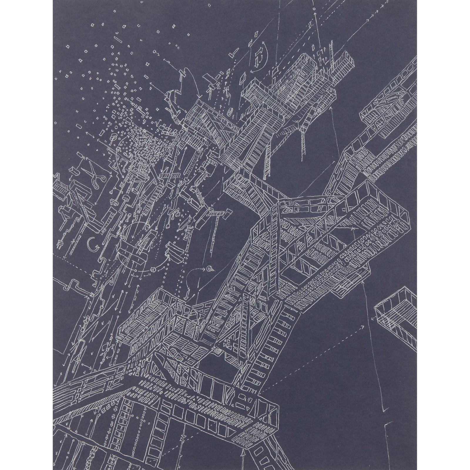 SARAH SZE (AMERICAN 1969-) FUNNY FEELING - 2004: Lithograph, from the edition of 150 (Dimensions: image size 27cm x 21cm (10.5in x 8.25in))(image size 27cm x 21cm (10.5in x 8.25in))Provenance: Serpentine Gallery, London.