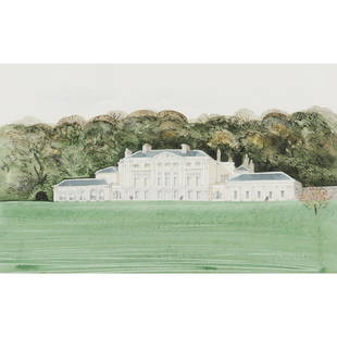 § DAVID GENTLEMAN (BRITISH 1930-) KENWOOD HOUSE: § DAVID GENTLEMAN (BRITISH 1930-) KENWOOD HOUSE Mixed media on paper (21.25cm x 34.5cm (8.5in x 13.5in))