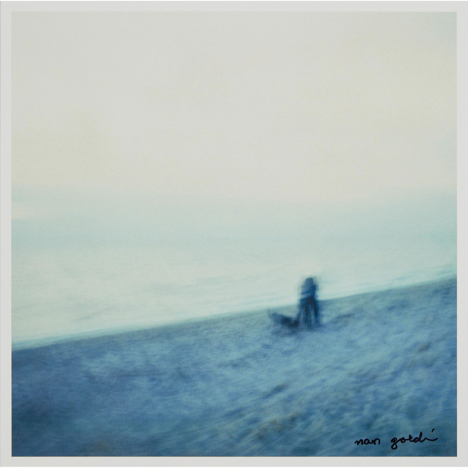 NAN GOLDIN (AMERICAN 1953-) COUPLE ON THE BLUE BEACH (1 of 2)