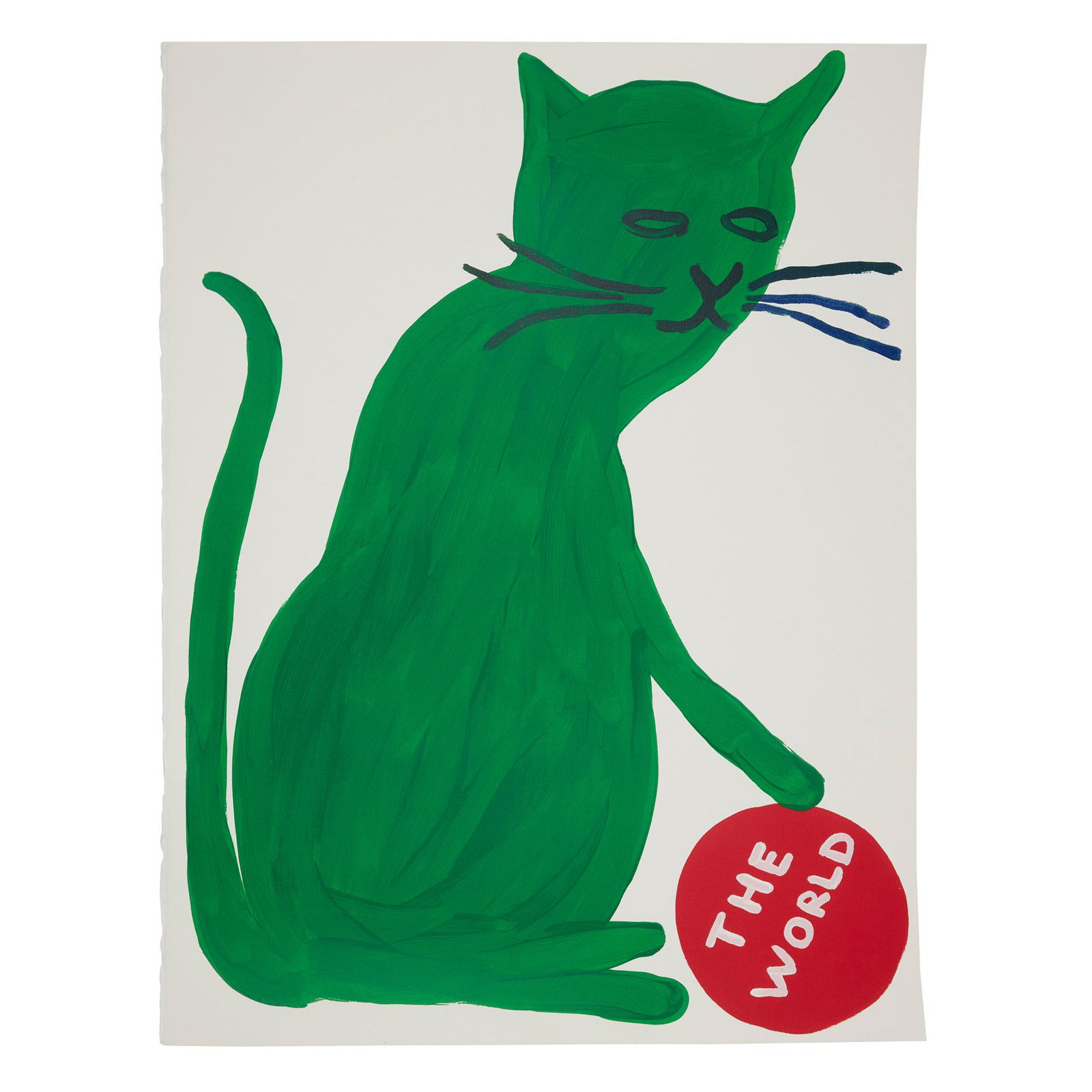 Â§ DAVID SHRIGLEY O.B.E. (BRITISH 1968-) UNTITLED (THE WORLD) - 2019: Â§ DAVID SHRIGLEY O.B.E. (BRITISH 1968-) UNTITLED (THE WORLD) - 2019 Screenprint, 5/125, initialled, numbered and dated in pencil verso(the sheet 75cm x 56cm (29.5in x 22in), unframed)