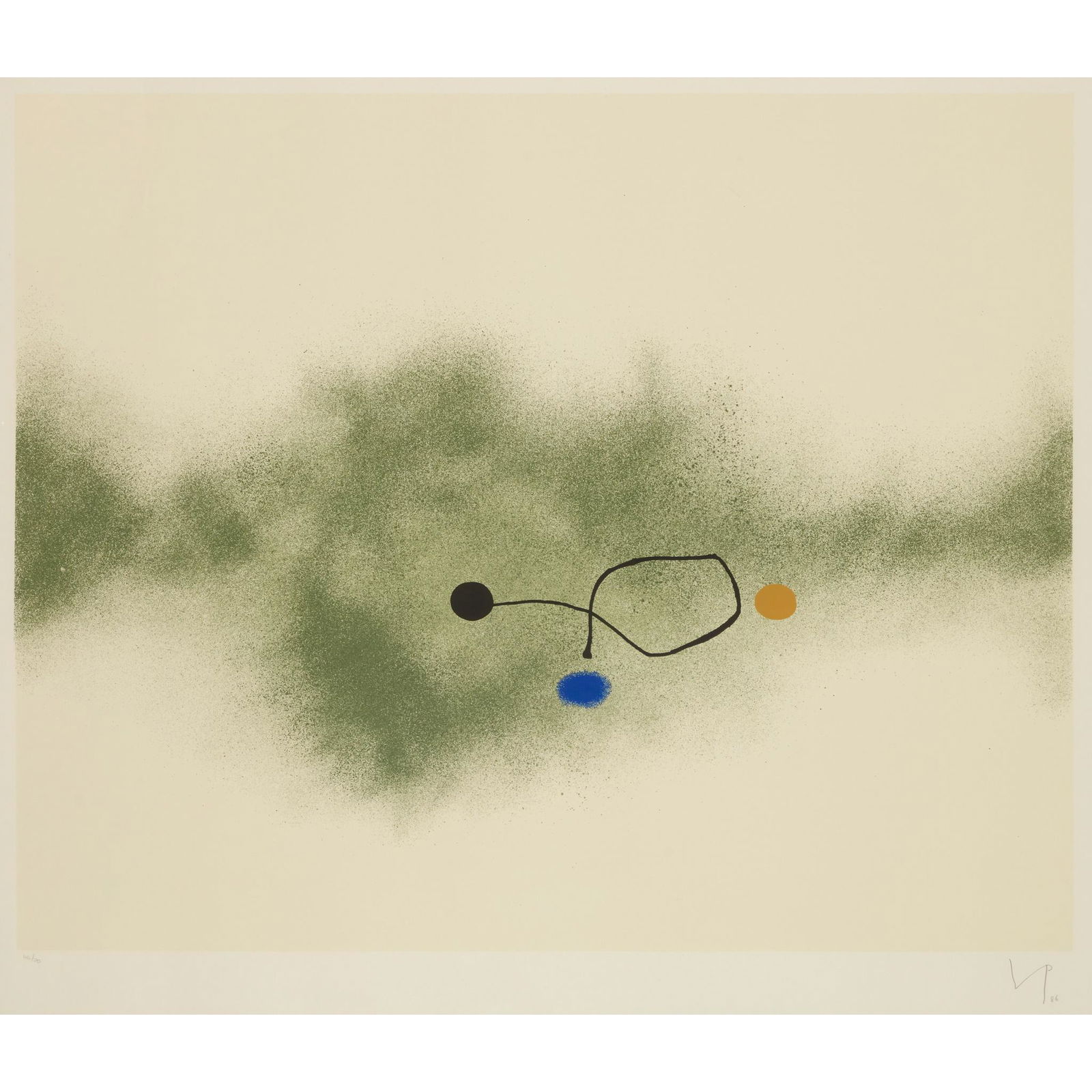 Â§ VICTOR PASMORE C.B.E., C.H. (BRITISH 1908-1998) MILKY WAY - 1986: Â§ VICTOR PASMORE C.B.E., C.H. (BRITISH 1908-1998) MILKY WAY - 1986 Screenprint, 44/70, signed with initials, dated and numbered in pencil to margin, published by Marlborough Graphics, printed by Ke