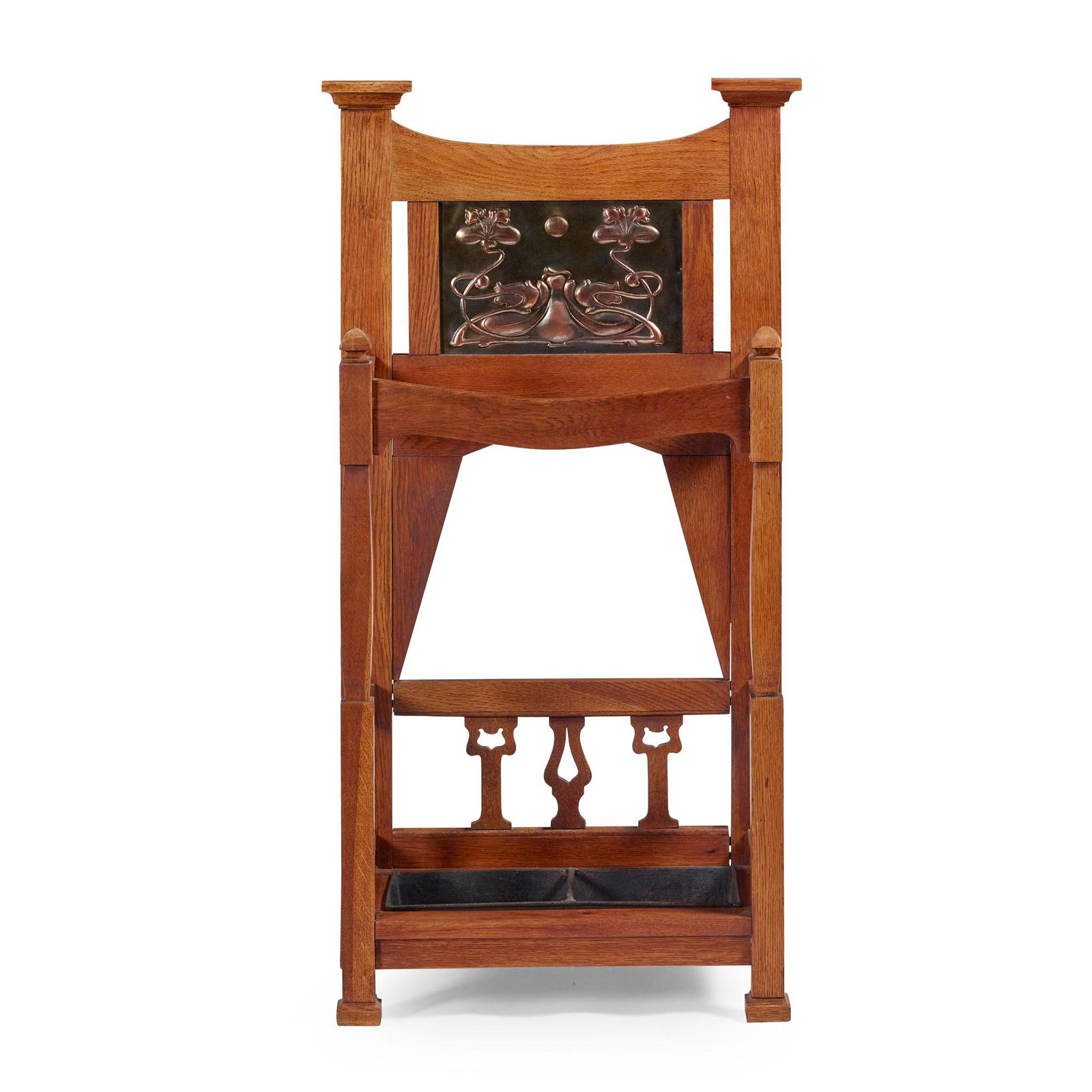 Shapland & Petter, Barnstaple Arts & Crafts Stick Stand, Circa 1900
