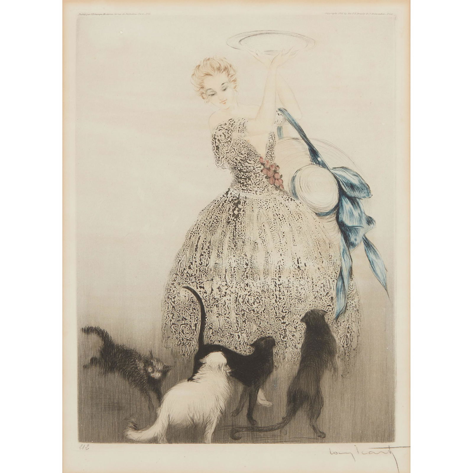 LOUIS ICART (1888-1950) GROUP OF FOUR ETCHINGS, CIRCA 1925 (1 of 20)