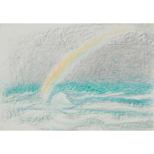 § Winifred Nicholson (British 1893-1981) Rainbow Over the Sea: § Winifred Nicholson (British 1893-1981) Rainbow Over the Sea pastel on paper(41cm x 55.8cm (16.15in x 22in))Provenance: Acquired from the artist by Jake Nicholson and thence by descent to the pr