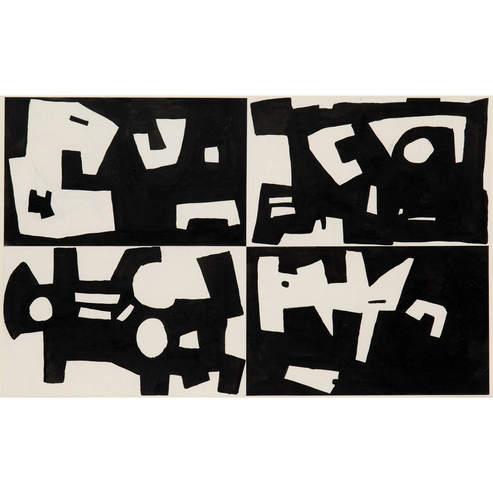 § Robert Adams (British 1917-1984) Untitled, circa 1952: § Robert Adams (British 1917-1984) Untitled, circa 1952 collage and gouache(41cm x 66cm (16.1in x 26in))Provenance: Gimpel Fils, London.