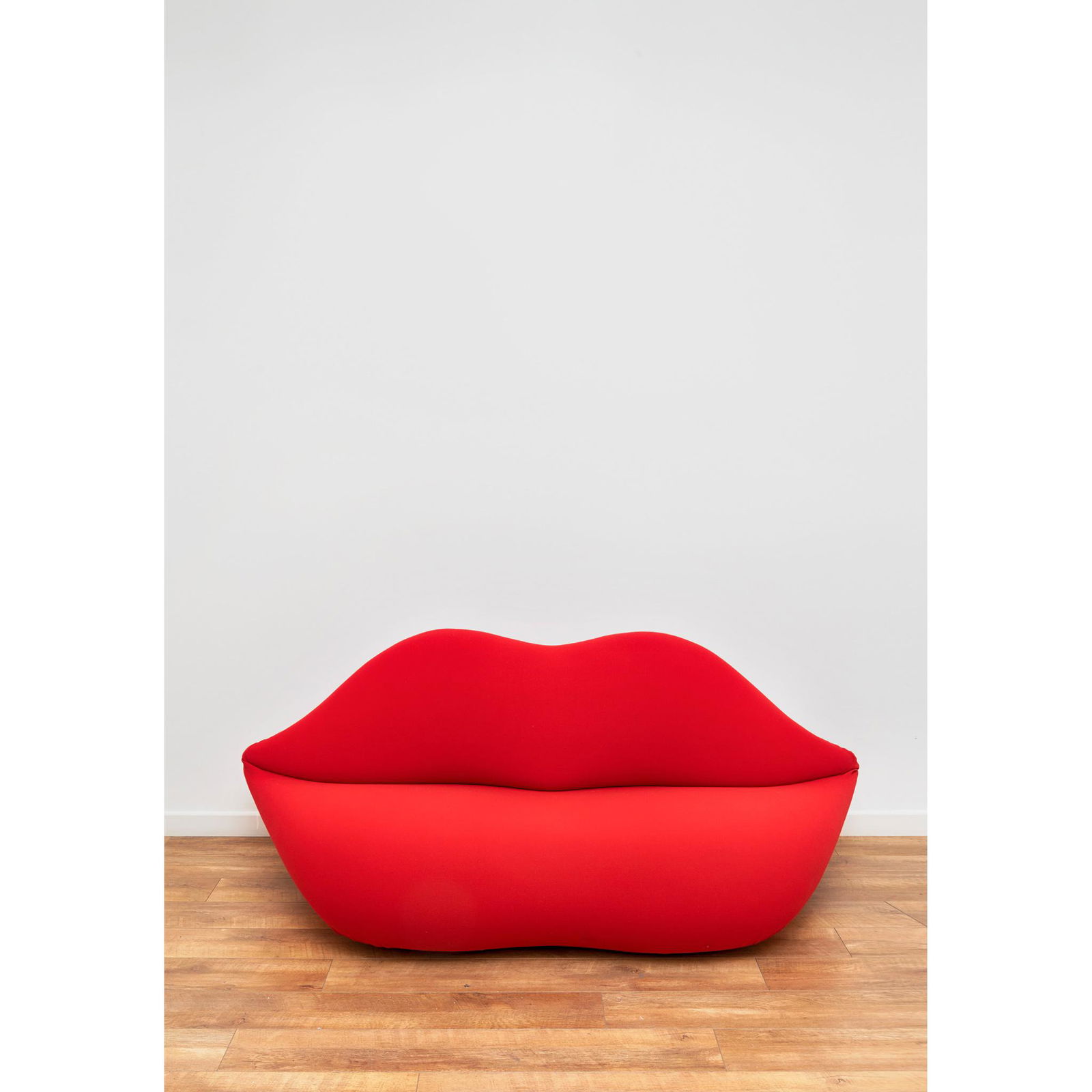 Studio 65 for Edra Bocca Lips Sofa, designed 1972: Studio 65 for Edra Bocca Lips Sofa, designed 1972 upholstery with manufacturer's label, polyurethane foam construction upholstered in red stretch fabric(88cm high, 214cm wide (34.6in high, 82.4in wide