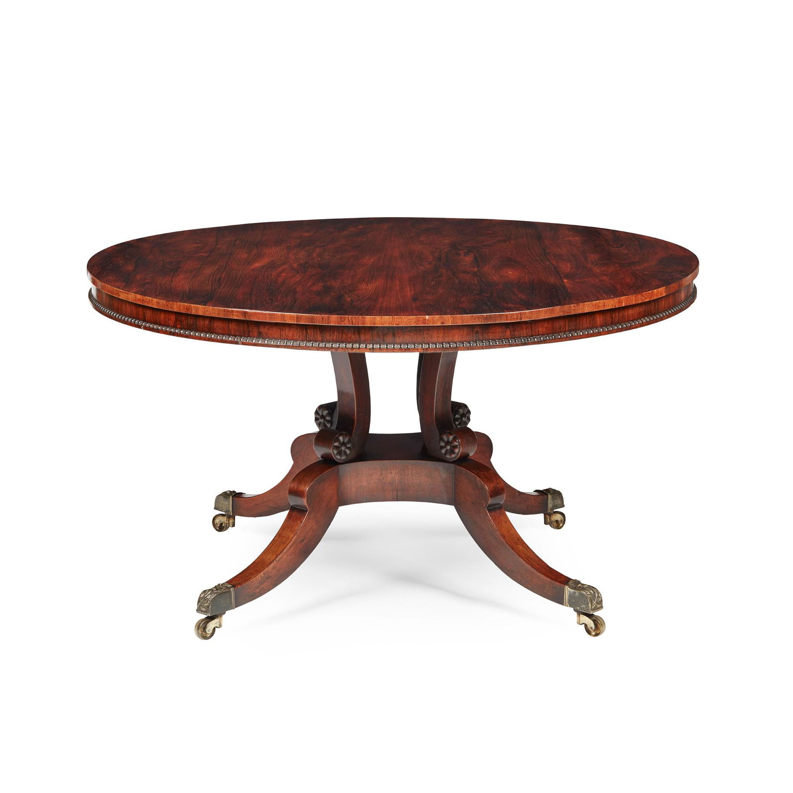 Y SCOTTISH REGENCY ROSEWOOD CENTRE TABLE, ATTRIBUTED TO WILLIAM TROTTER EARLY 19TH CENTURY (1 of 3)