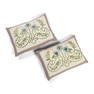 ENGLISH PAIR OF ARTS & CRAFTS EMBROIDERED CUSHIONS, THE EMBROIDERY CIRCA 1900