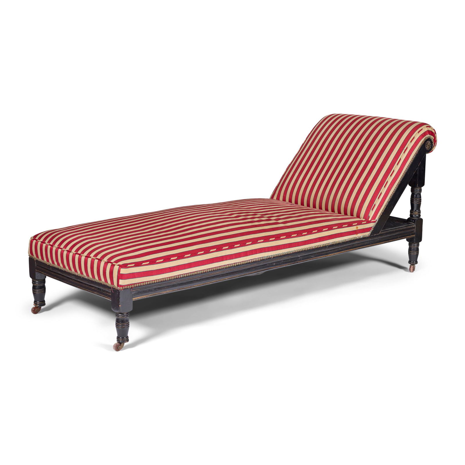 COLLINSON & LOCK, LONDON (ATTRIBUTED MAKER) AESTHETIC MOVEMENT CHAISE LONGUE, CIRCA 1870 (1 of 3)