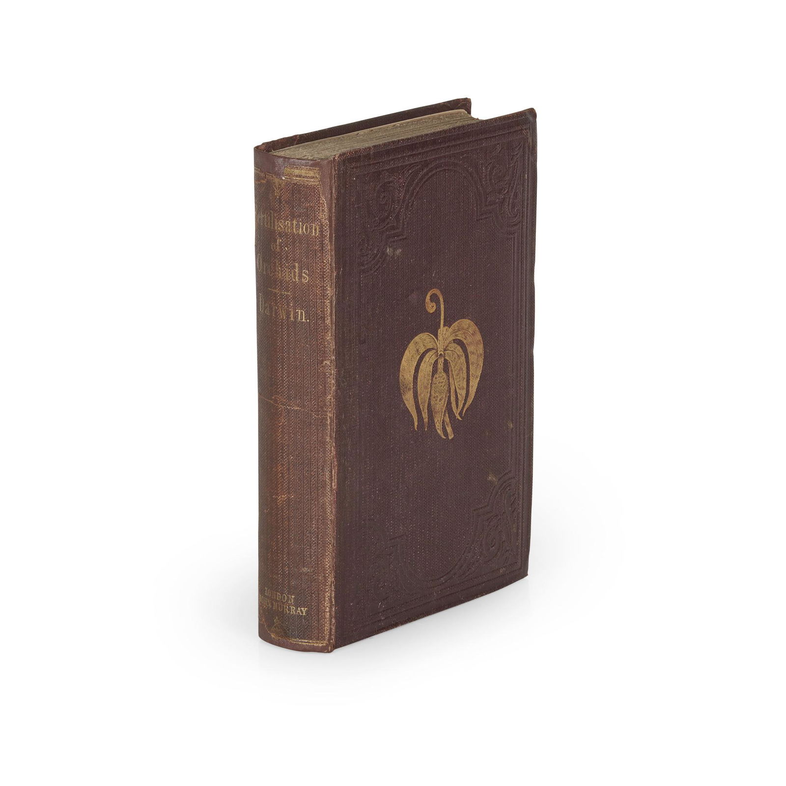 Darwin, Charles On the Various Contrivances by which British and Foreign Orchids are fertilised by: Darwin, Charles On the Various Contrivances by which British and Foreign Orchids are fertilised by London: John Murray, 1862. 8vo in 12s, original maroon cloth (recased), spine and covers lettered and