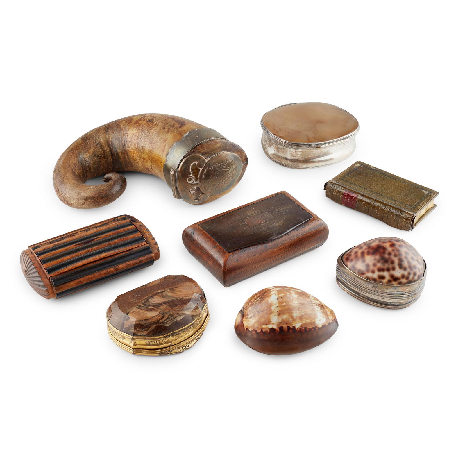 A COLLECTION OF SNUFF MULLS (1 of 1)