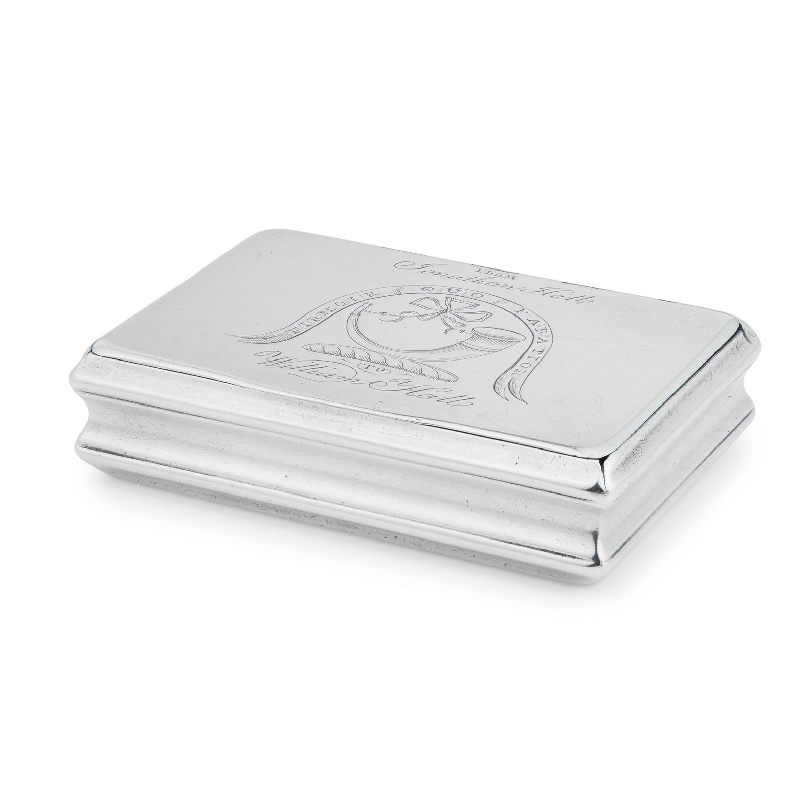 A GEORGE III SNUFF BOX DAVID SMELLIE AND JAMES HAXTON, EDINBURGH (1 of 2)