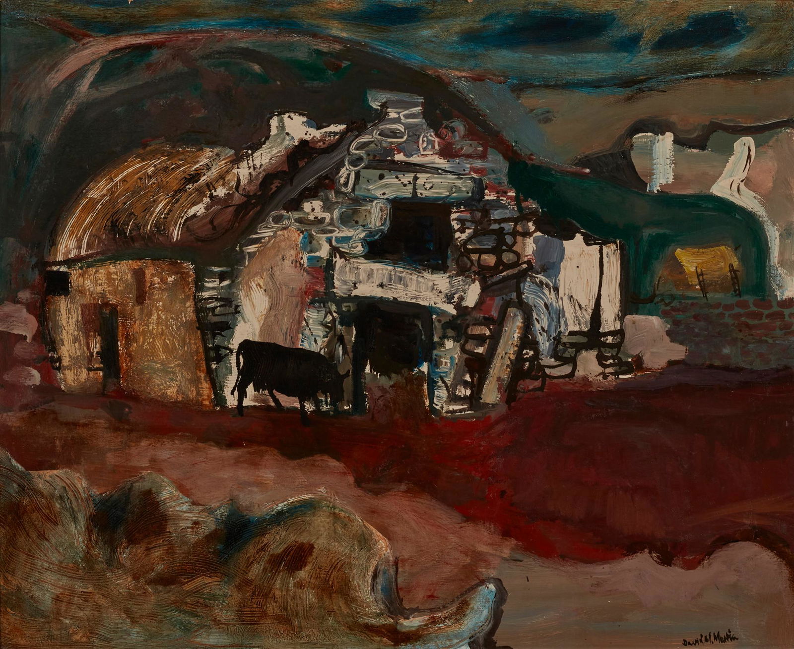 Â§ DAVID MARTIN (SCOTTISH 1975-) A DERELICT COTTAGE, ACHILL (1 of 3)