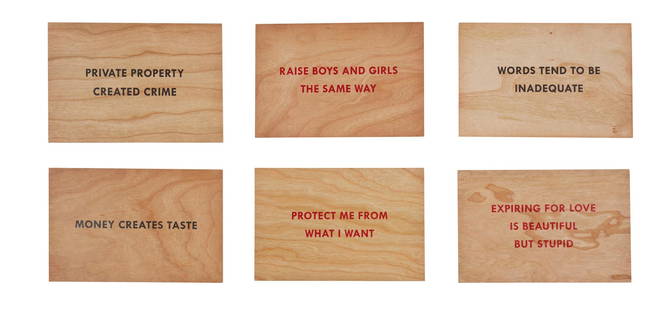 Lot - Jenny HOLZER (Née en 1950) Poster for the Truisms series (1977 /  1979) - 3 planches - circa 1985 Lithographie offset en noir et blan -  Catalog# 735868 Prints & Multiples Online