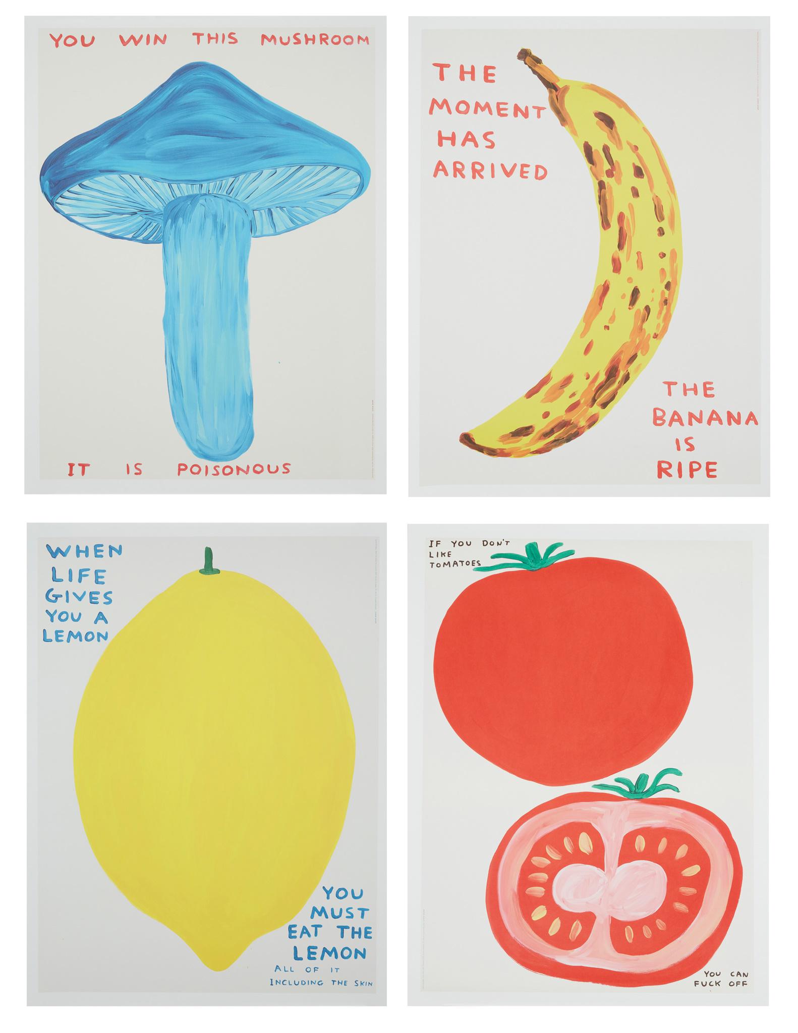 Â§ DAVID SHRIGLEY O.B.E. (BRITISH 1968-) VEGETABLE SERIES (IF YOU DON'T LIKE TOMATOES, THE MOMENT (1 of 9)