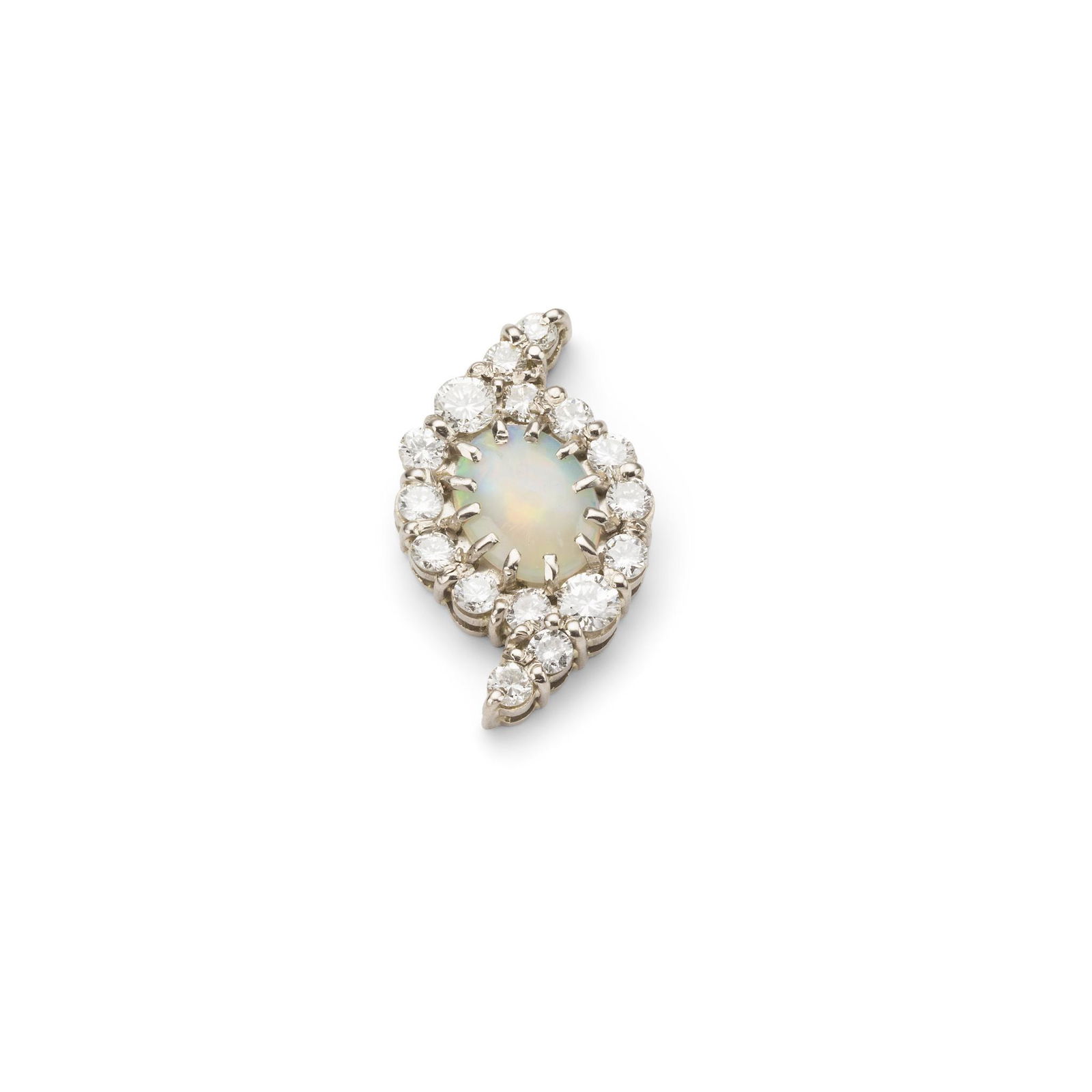 A single opal and diamond earring (1 of 1)